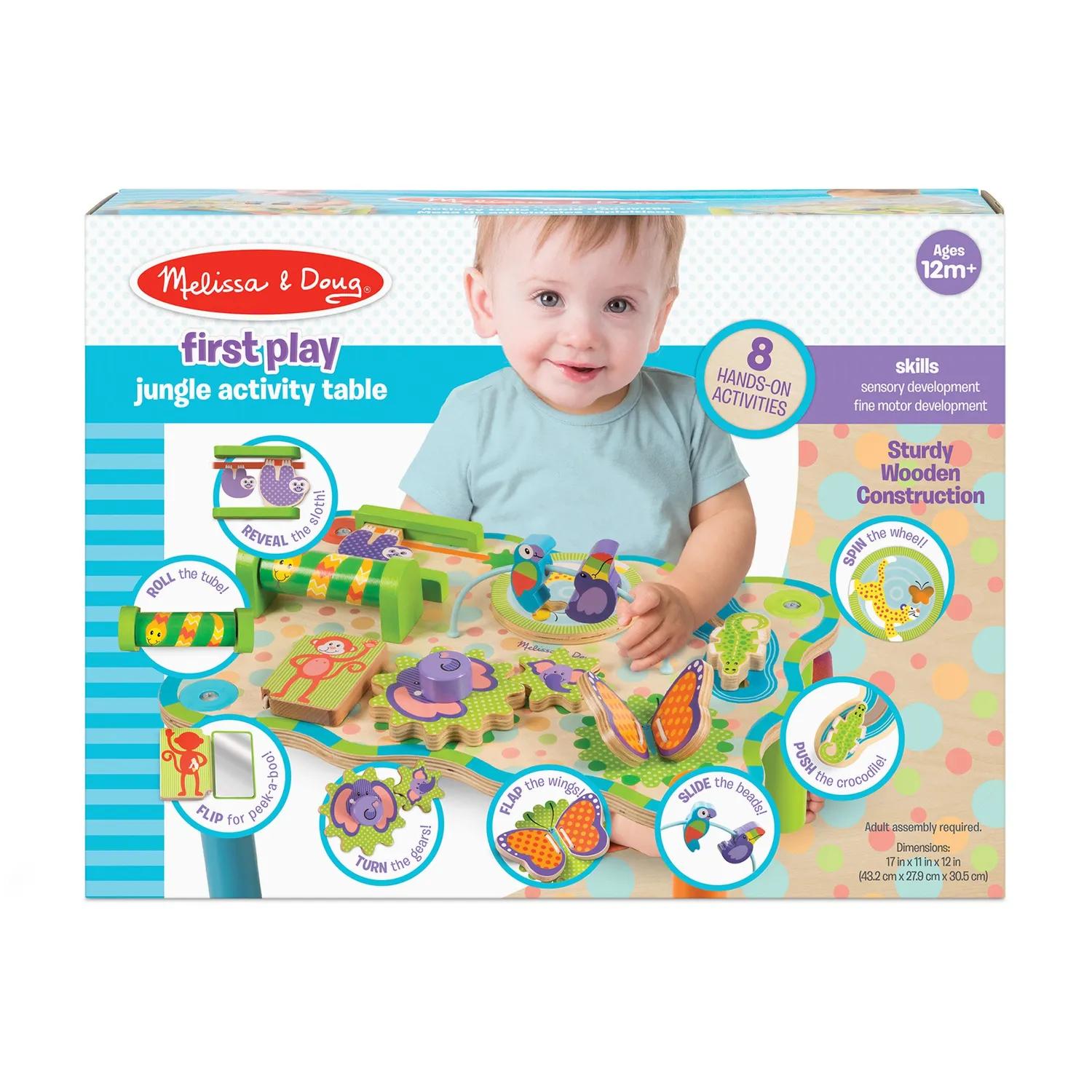 Melissa & Doug First Play Jungle Aktivitätstisch Holz