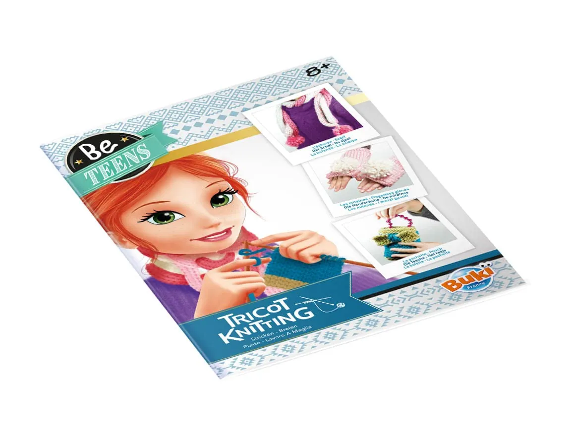 Buki Be Teens Strickset Tasche Schal Handschuhe für Kinder