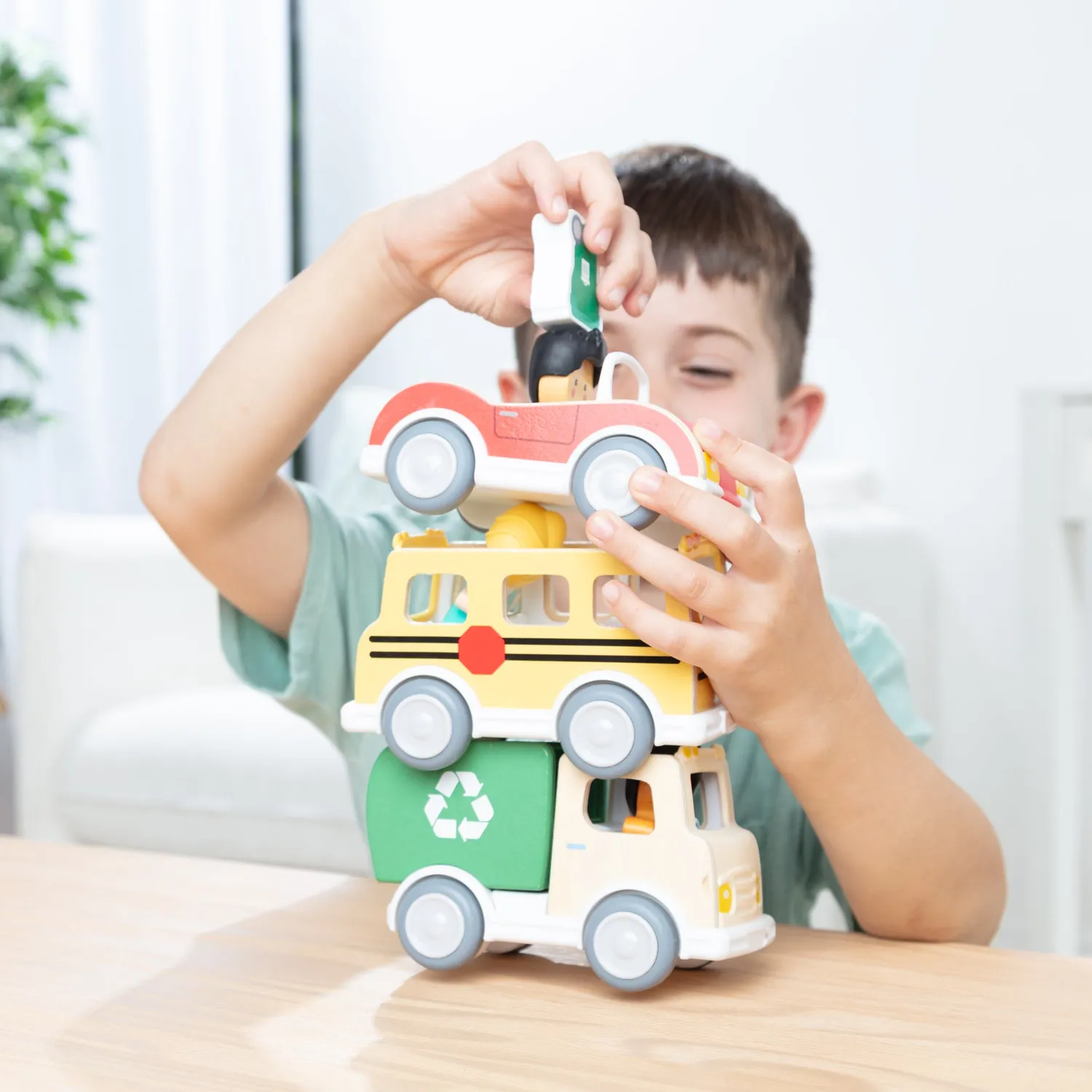Melissa & Doug Cheery Lane Fahrzeuge Spielset Holz