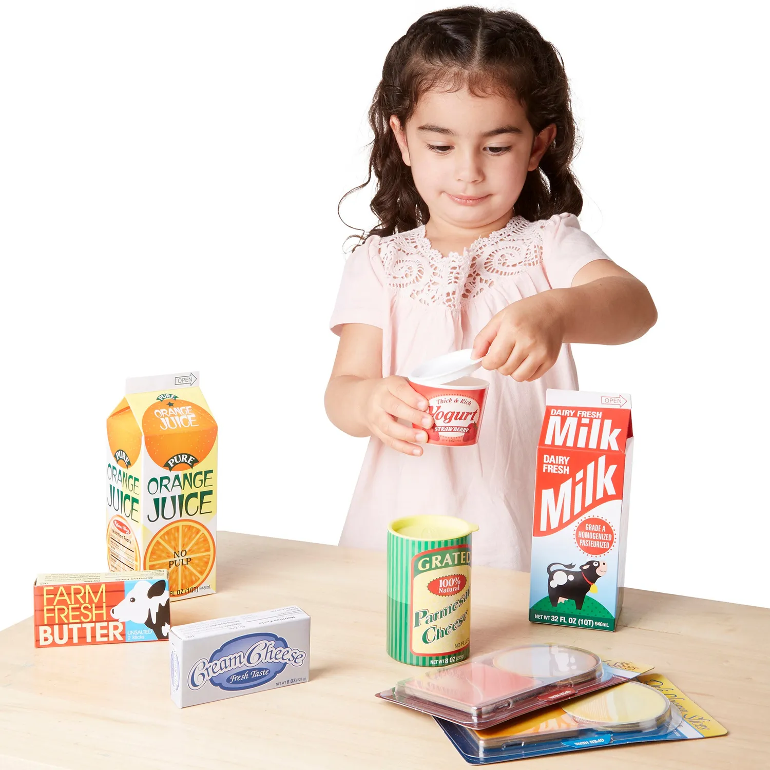 Melissa & Doug Fridge Fillers Spiellebensmittel Set