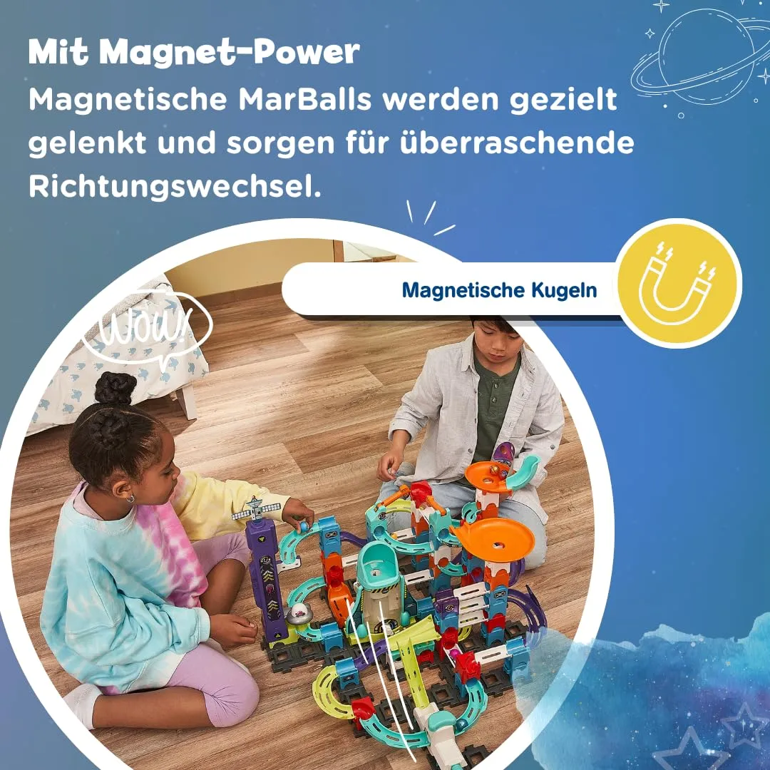 VTech Marble Rush Space Magnetic XL300 E Murmelbahn 115 Teile magnetisch