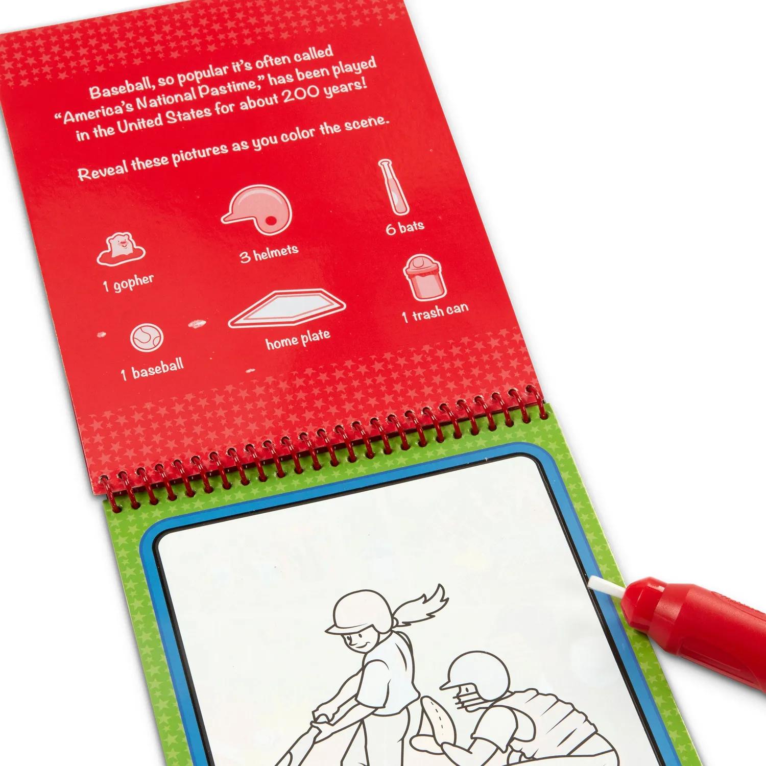Melissa & Doug Water WOW Sports Wassermalbuch 4 Seiten