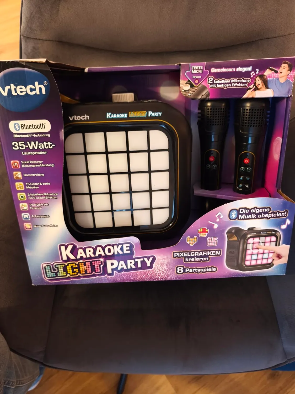 VTech Karaoke Light Party Bluetooth 2 Mikrofone Kinder