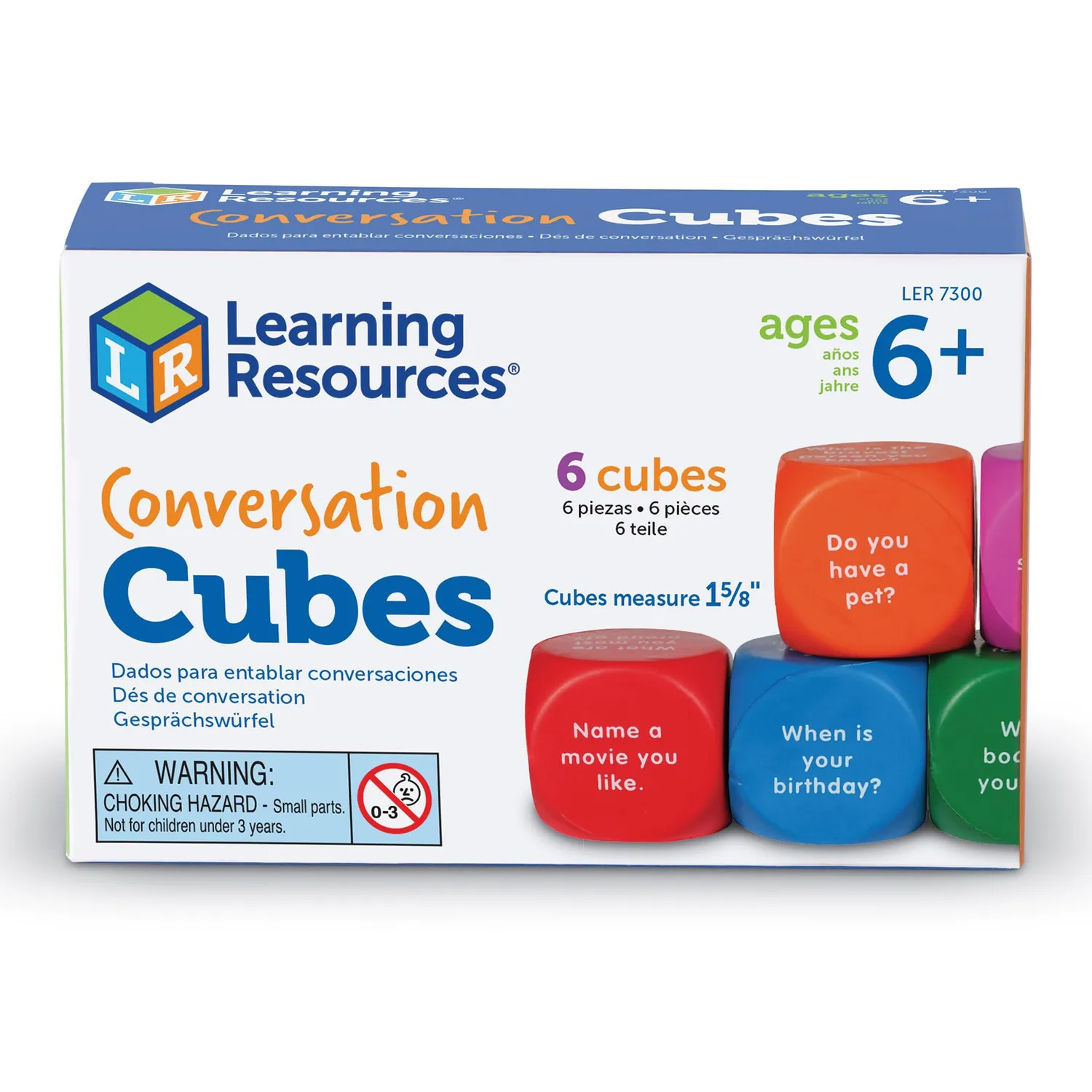 Learning Resources Konversation Bilderwürfel 6er-Set DaZ