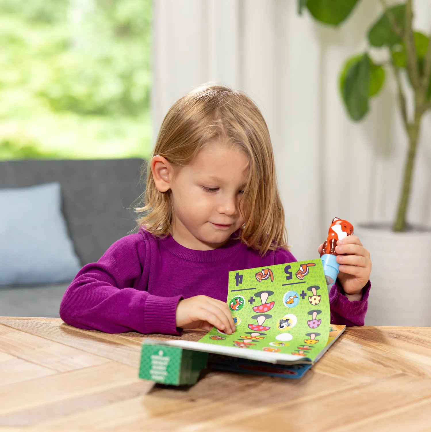 Melissa & Doug Sticker WOW Fuchs Stempel-Set 24 Seiten 300 Sticker
