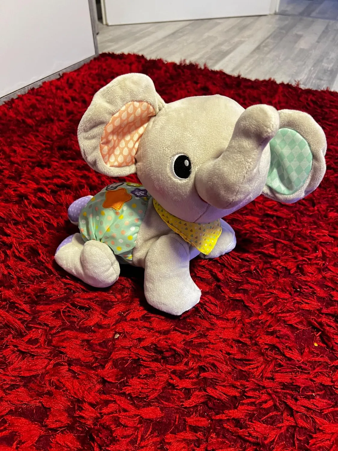 VTech Krabbel-mit-mir Elefant Plüschtier mit Musik 9-36 Monate