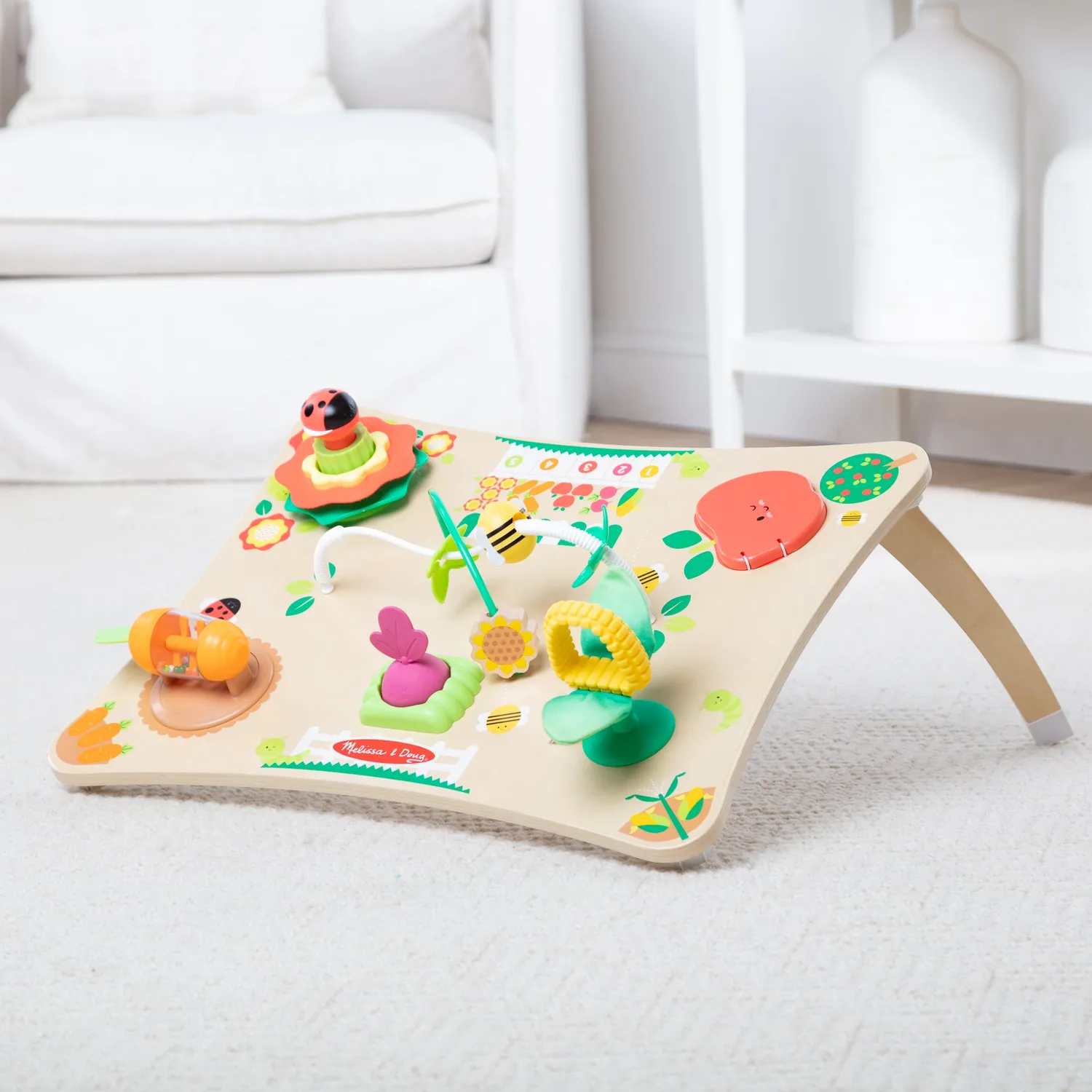 Melissa & Doug Farmers Market Aktivitätscenter Holz Baby 3in1