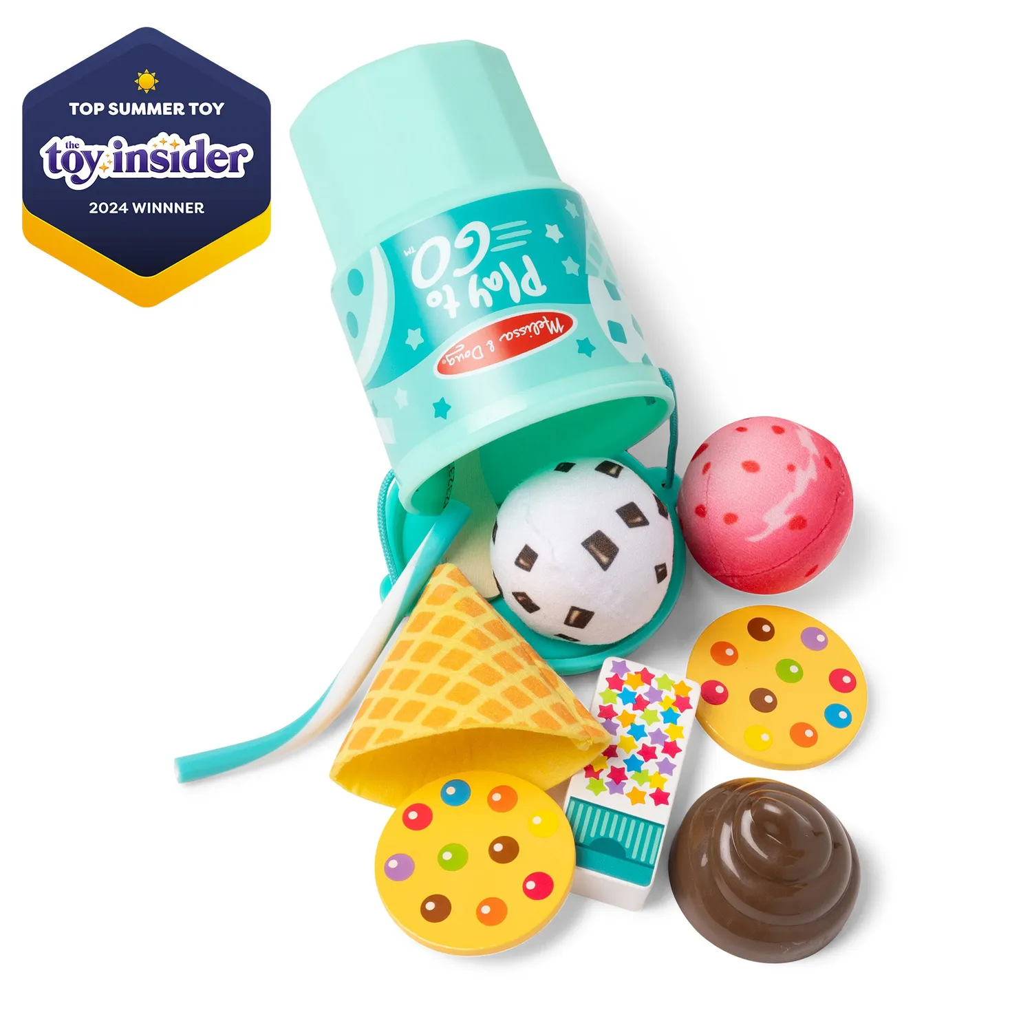 Melissa & Doug Play to Go Eis Spielset Becher 11-tlg tragbar