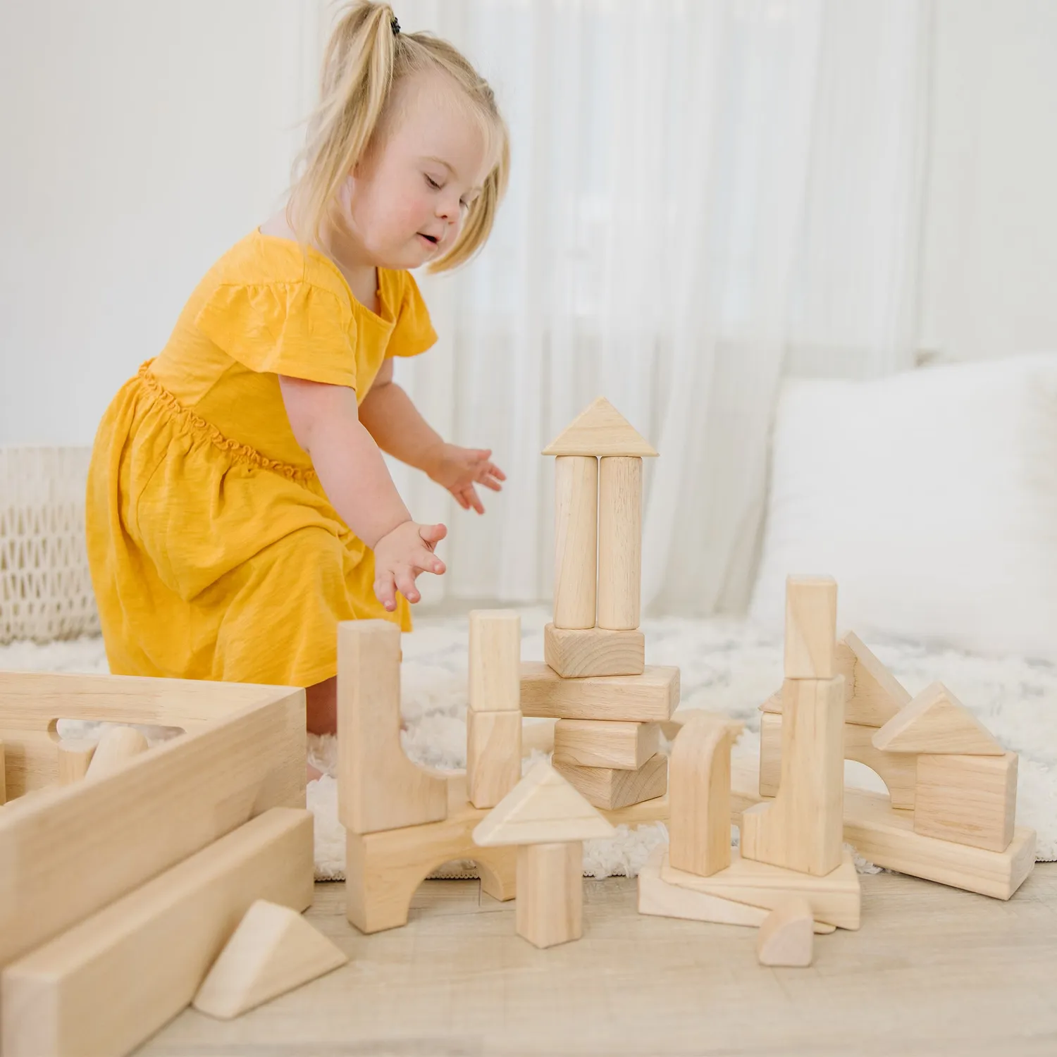 Melissa & Doug Standard Unit Blocks Bauklötze 60 Holz