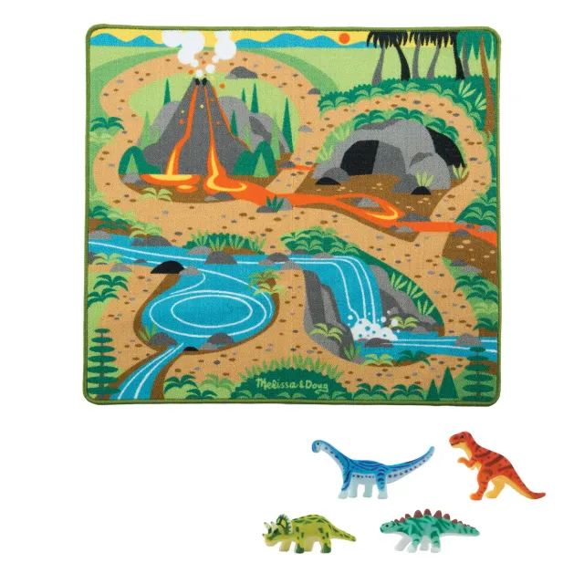 Melissa & Doug Prehistoric Playground Dinosaurierteppich