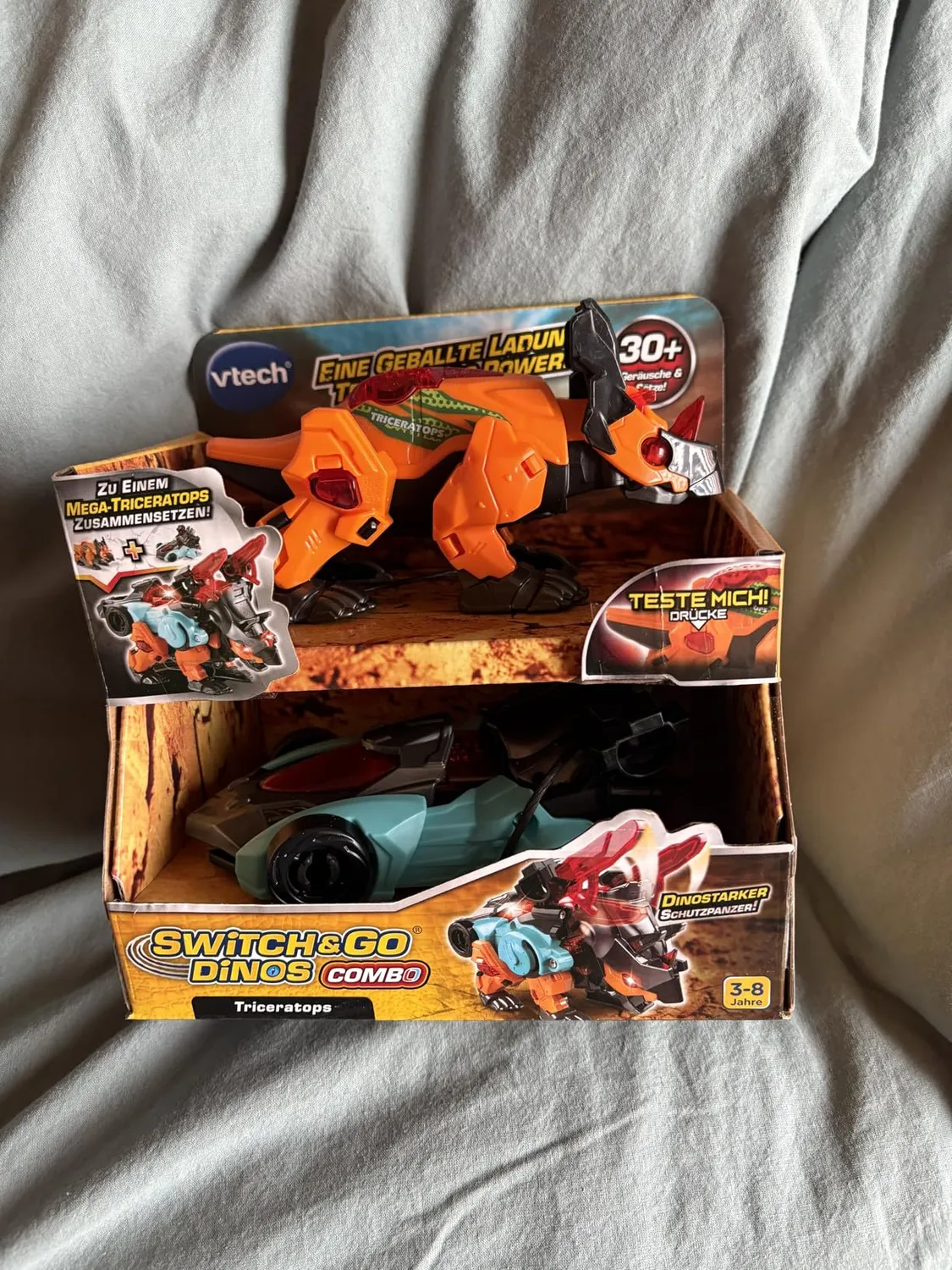 VTech Switch & Go Dinos Combo Triceratops Dino-Auto 2in1