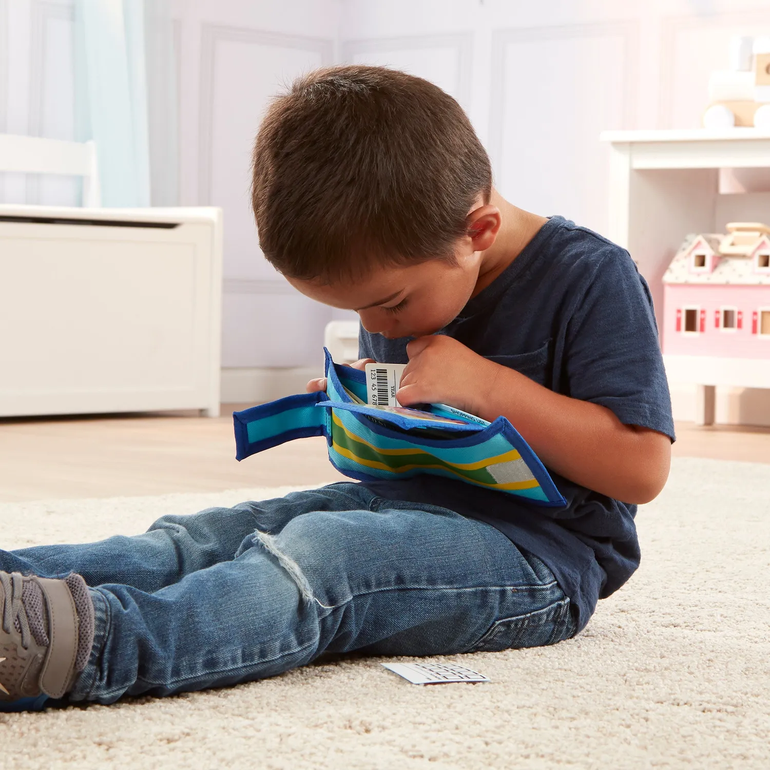 Melissa & Doug Pretend-to-Spend Wallet Spielgeld-Set Geldbörse 45-teilig