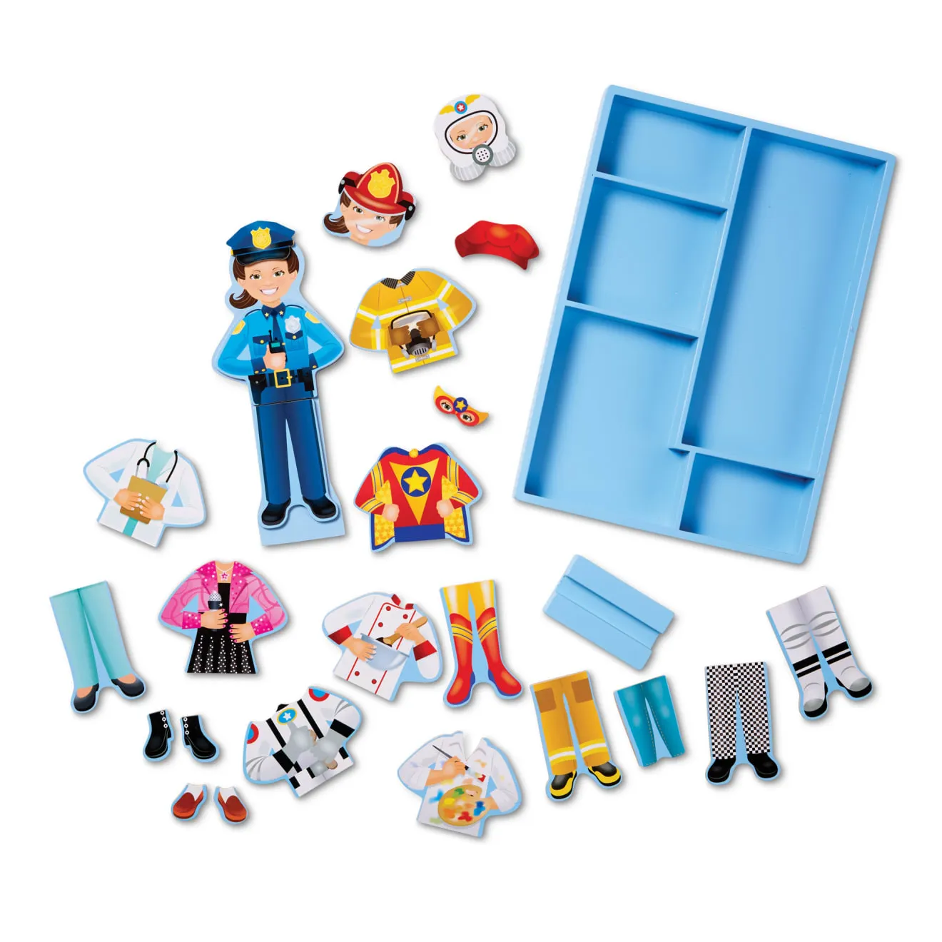 Melissa and Doug Julia Anziehfigur Magnetspiel Berufe 24tlg
