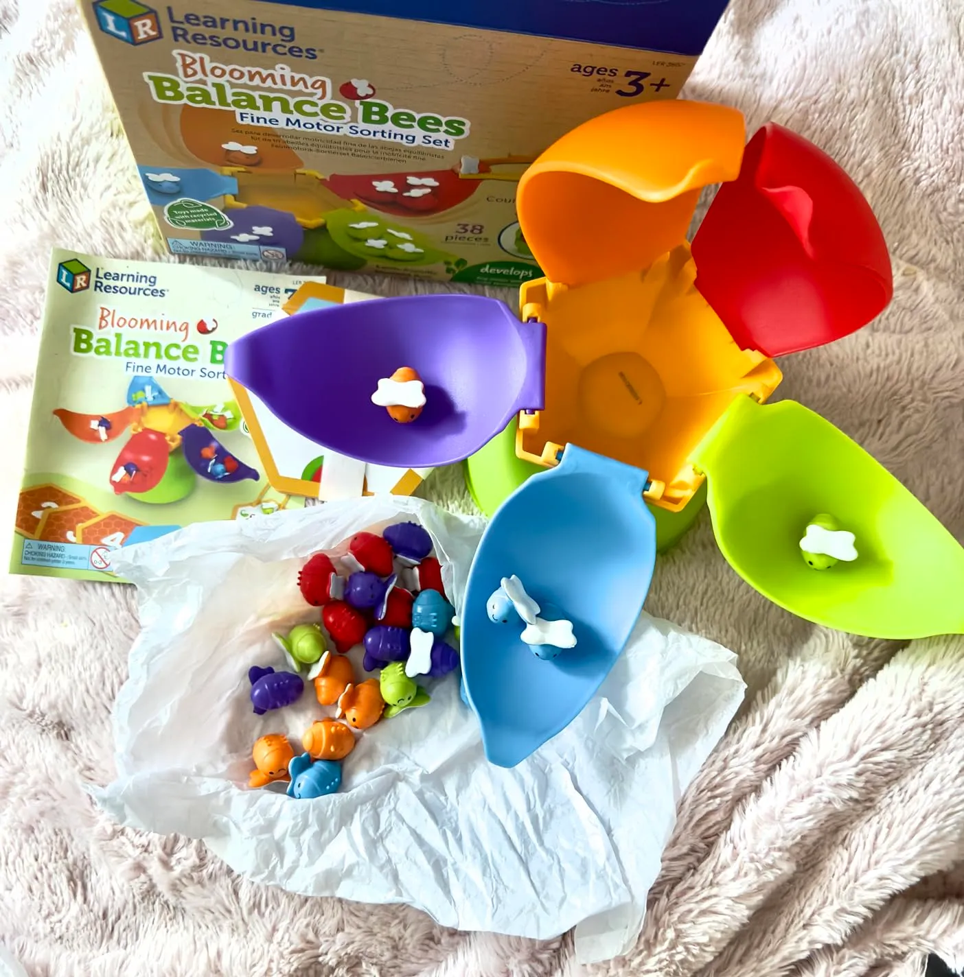 Learning Resources Skill Builders Blühende Balancier-Bienen Sortierset