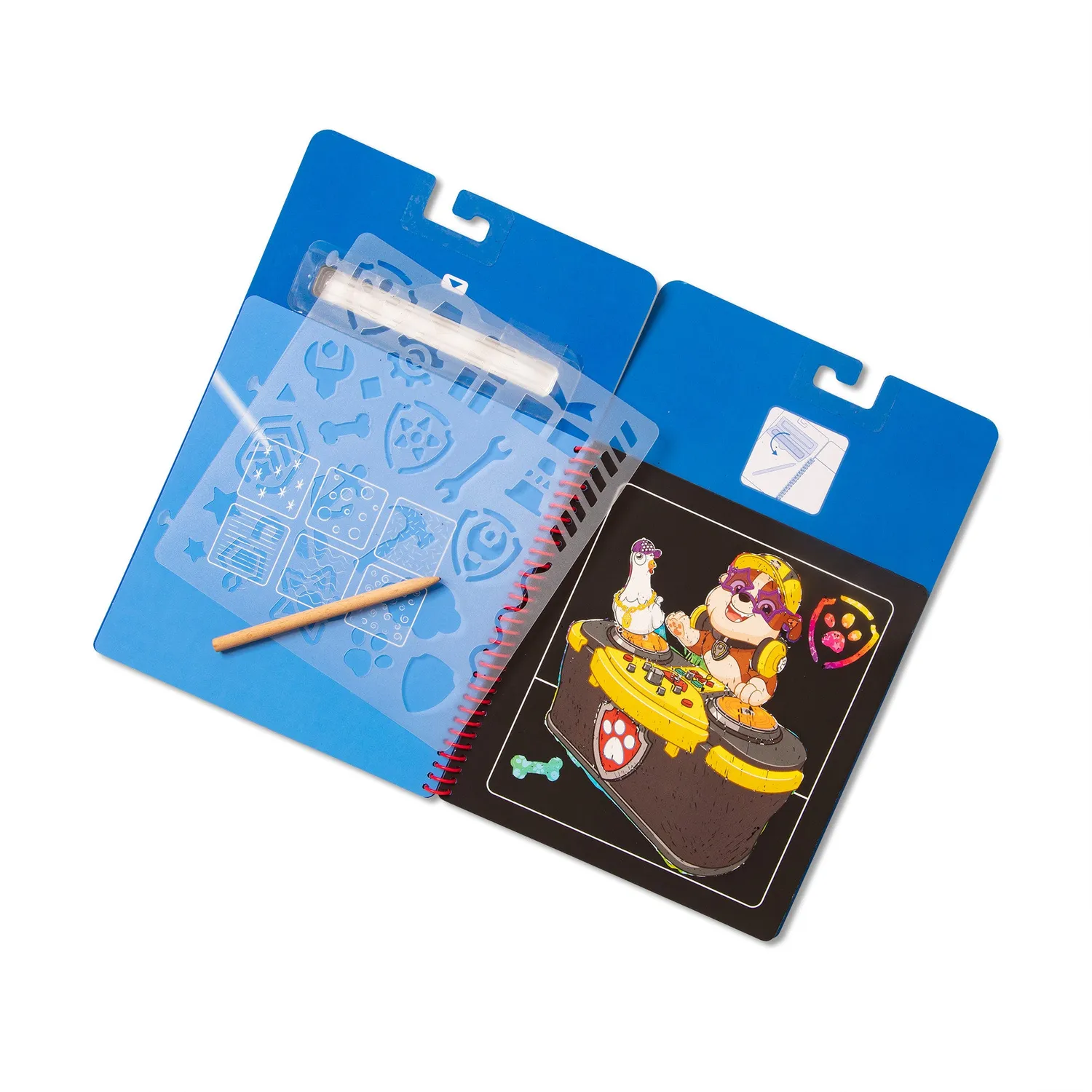 Melissa & Doug PAW Patrol Chase Kratzbild Block 10 Seiten