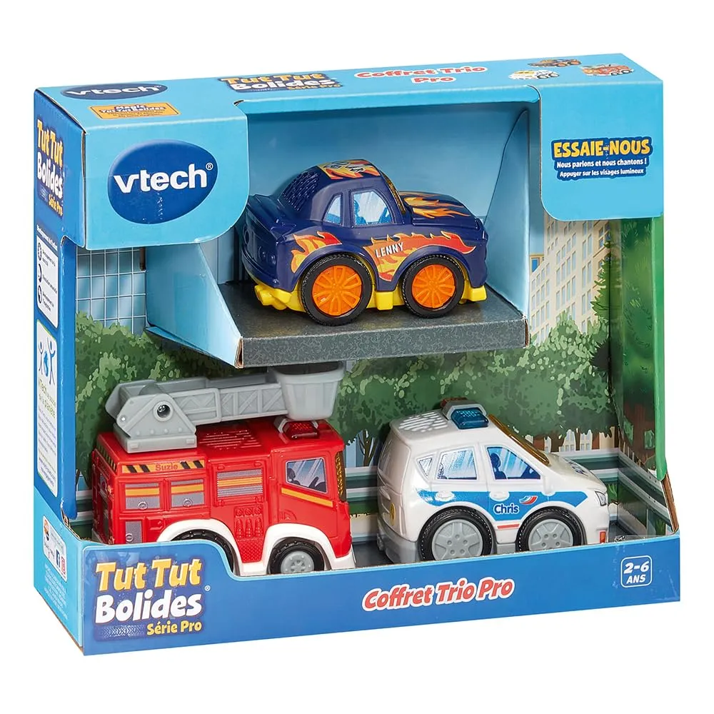 VTech Tut Tut Flitzer 3er Set Polizei Feuerwehr Rennen