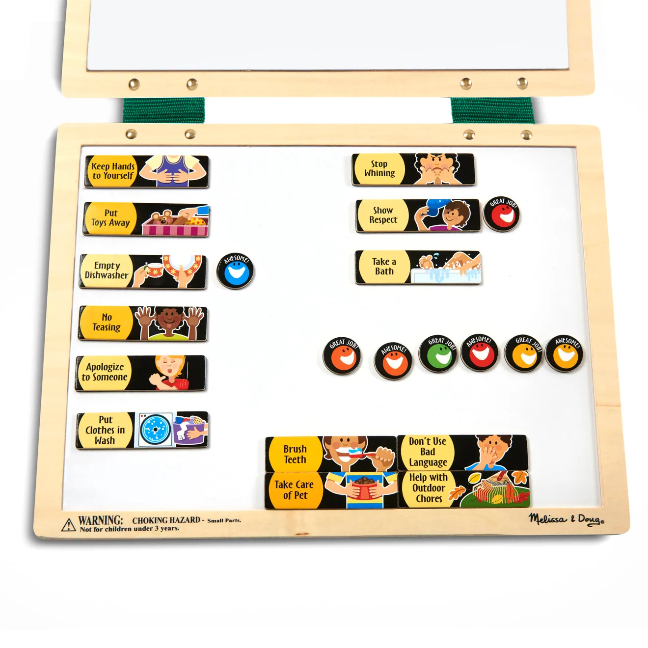 Melissa & Doug Magnet Belohnungstafel Aufgabenplan 90 Magnete