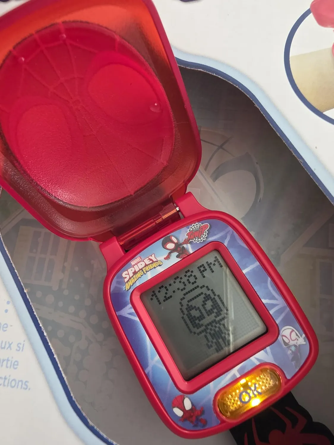 VTech Spidey Spinn Spieluhr französische Version interaktiv