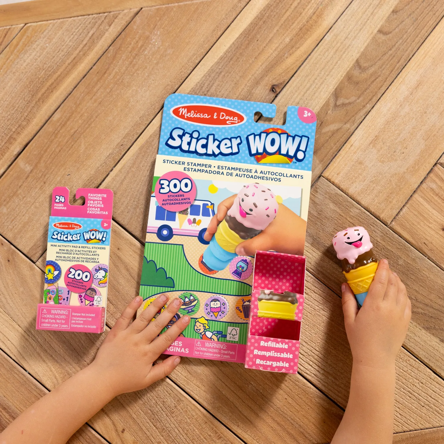 Melissa & Doug Sticker WOW! Ice Cream Sticker-Bundle 500 Sticker