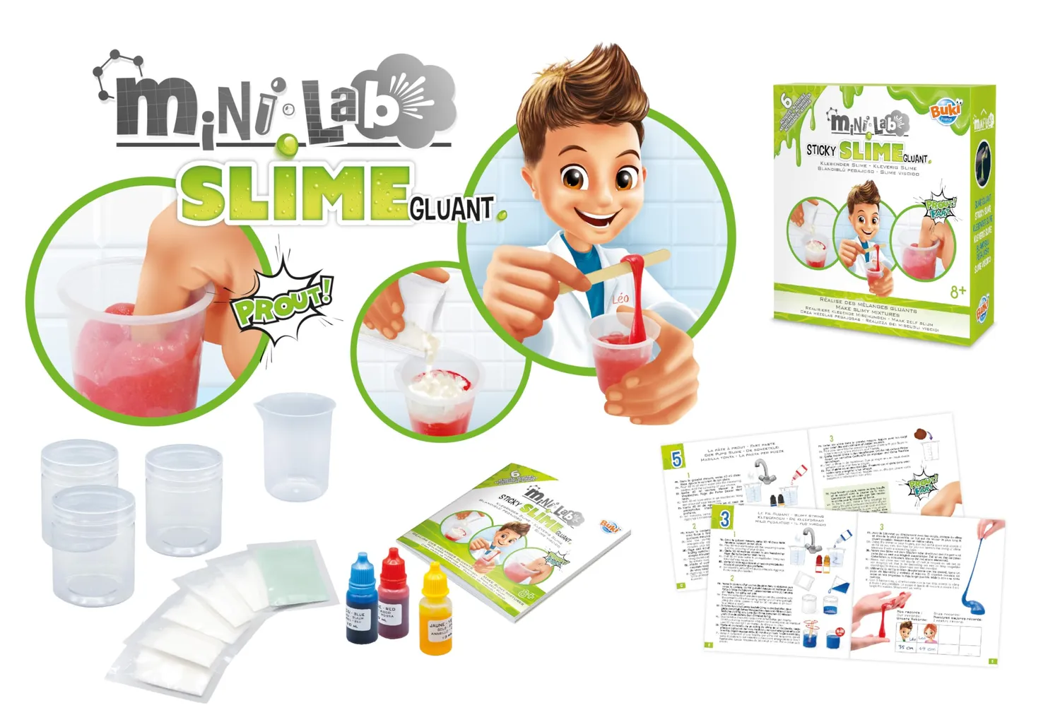 Buki France Mini Lab 3007 Schleim Experimentierkasten