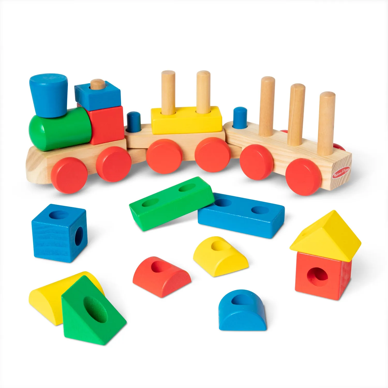 Melissa & Doug Creative Builders Holzbausteine 100 Teile Set