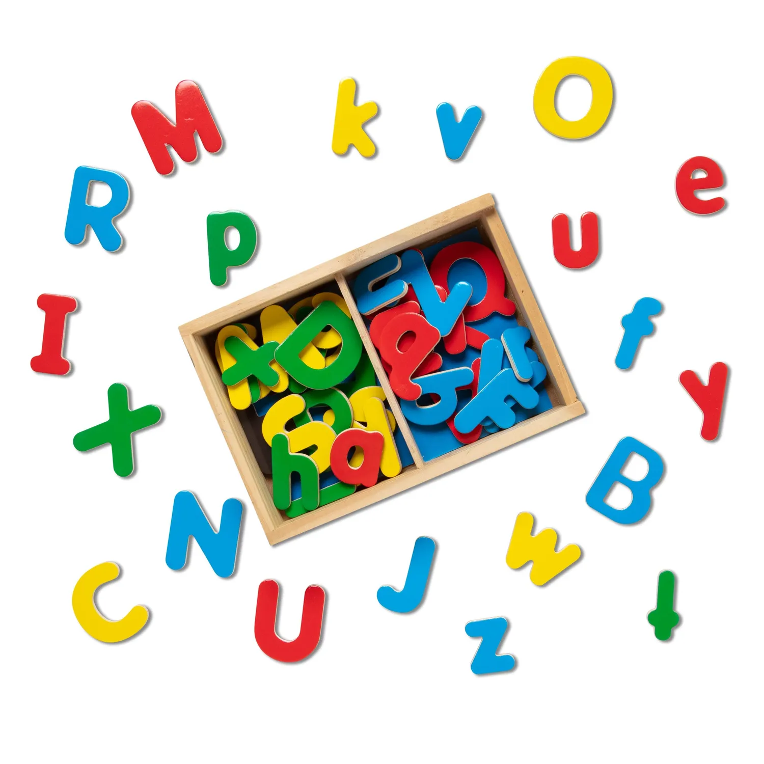 Melissa & Doug Wooden Letter Magnetbuchstaben Holz 52 Teile