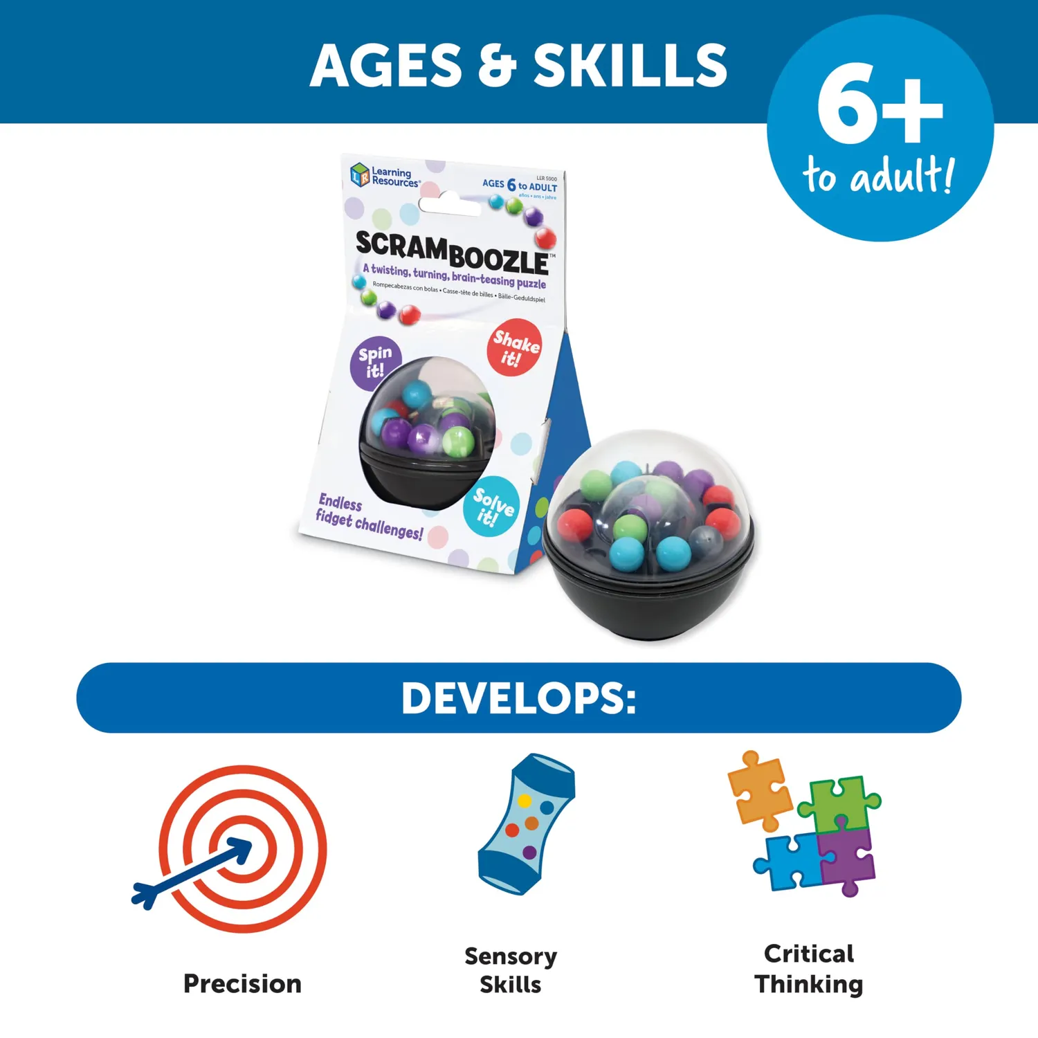 Learning Resources Scramboozle Puzzleball Knobelspiel ab 6 Jahre