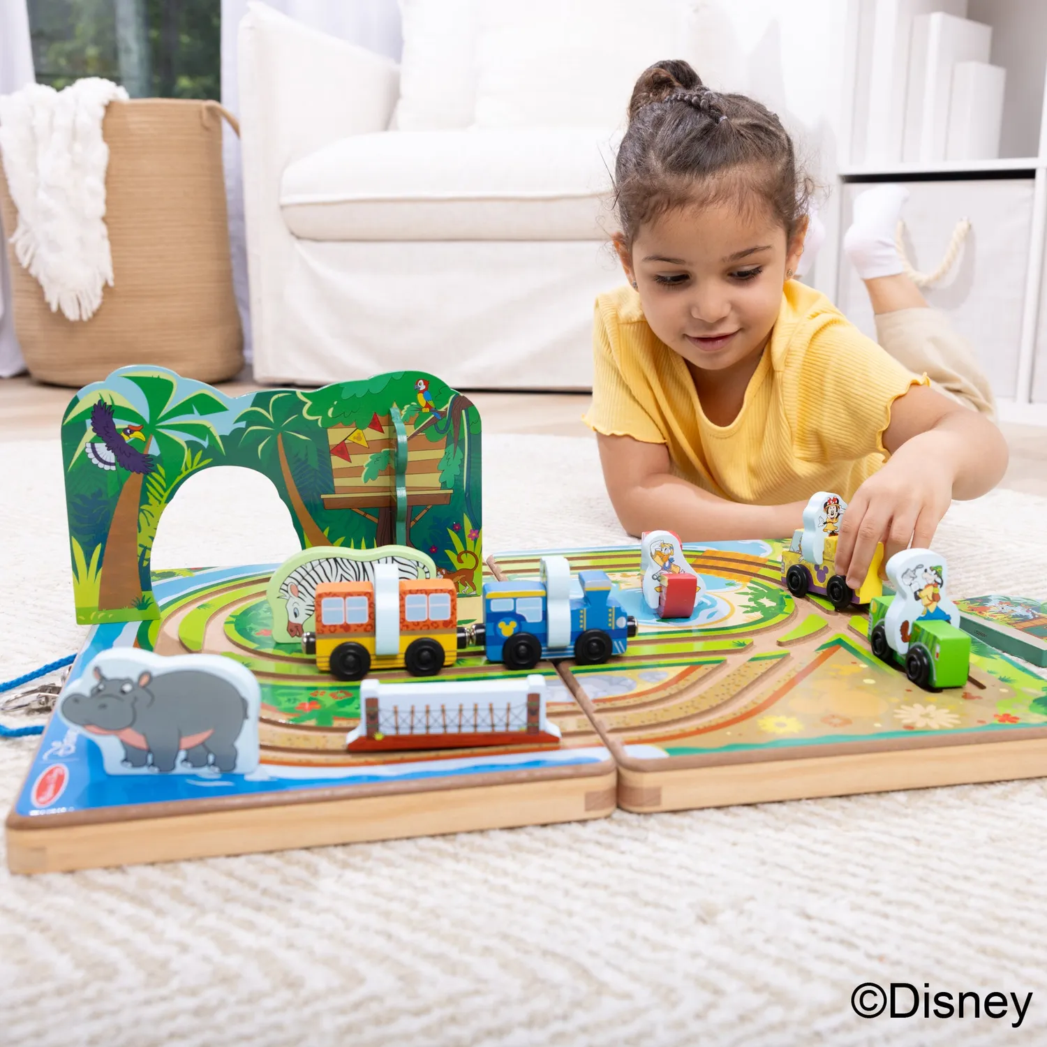 Melissa & Doug Disney Take-Along Safari Holzspielset Koffer