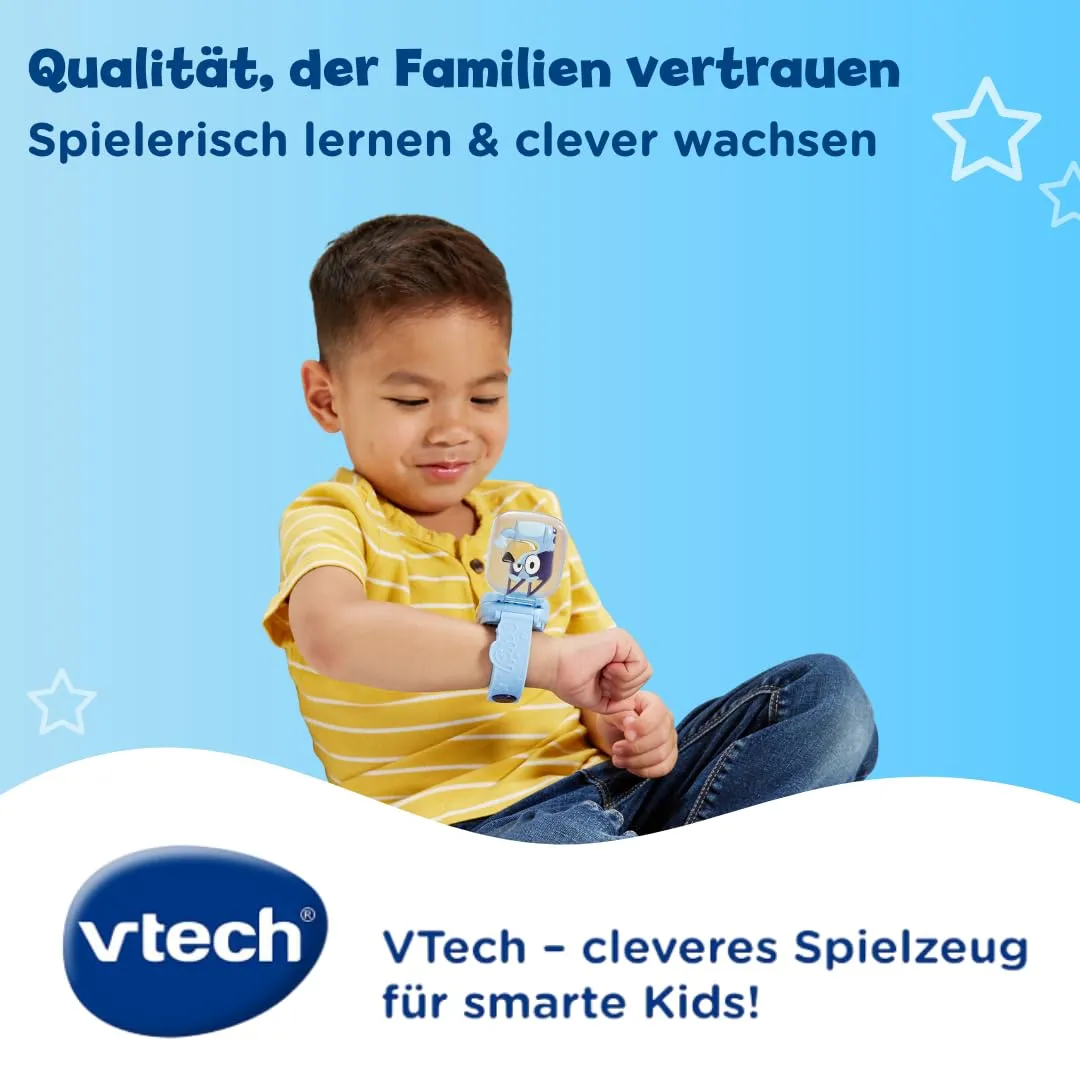 VTech Bluey Lernuhr Kinderuhr mit 4 Spielen 3-6 Jahre