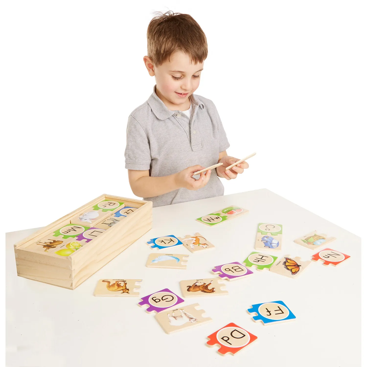 Melissa & Doug Self-Correcting Letter Puzzles Buchstaben