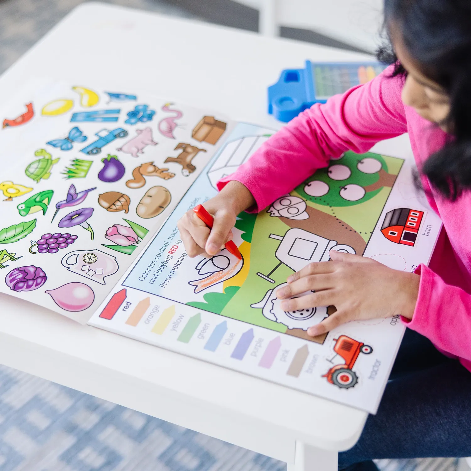 Melissa & Doug Colors & Shapes Malpad Sticker 20 Seiten