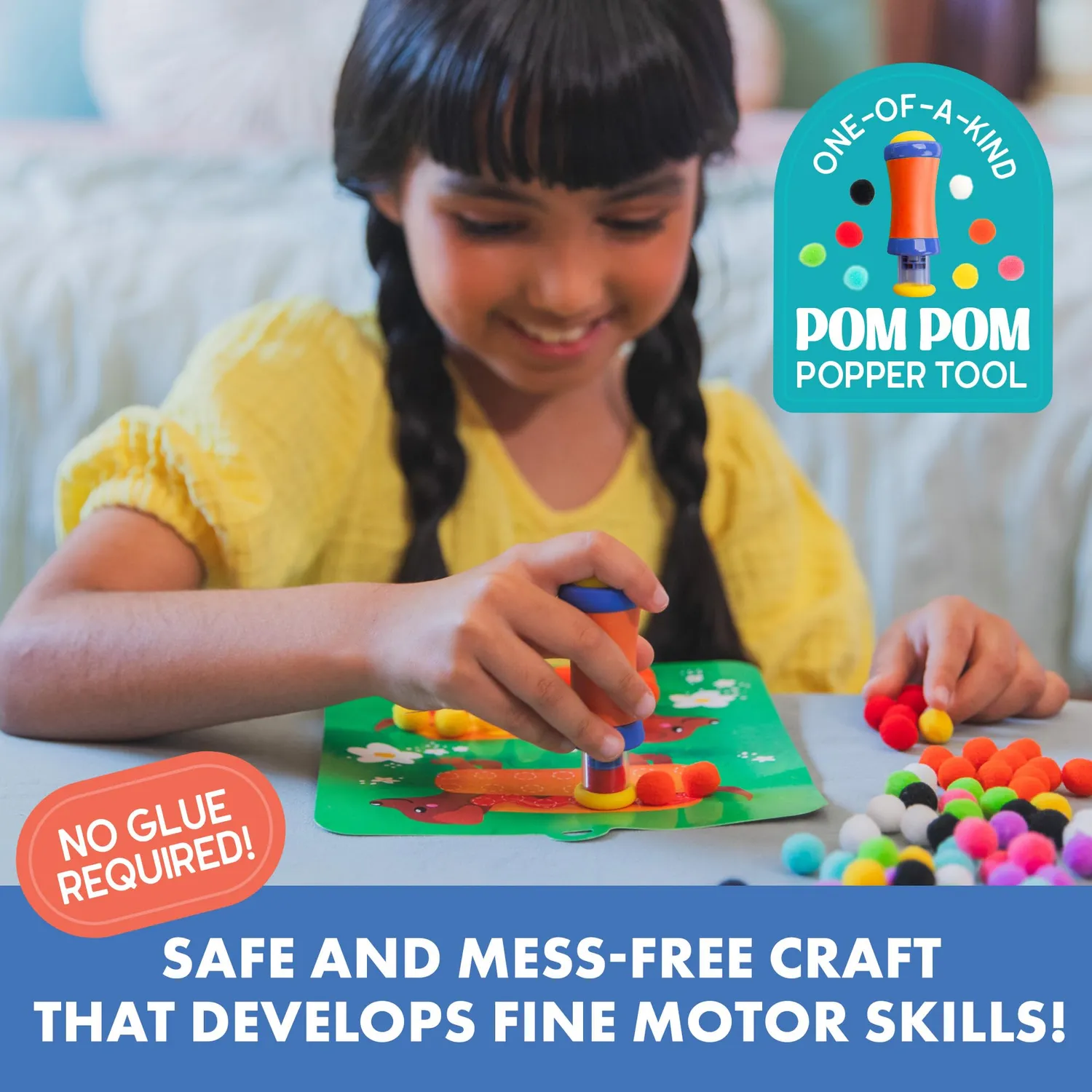 Learning Resources Skill Builders Pom-Pom-Kit Bastelset 1000 Teile ab 5 Jahren