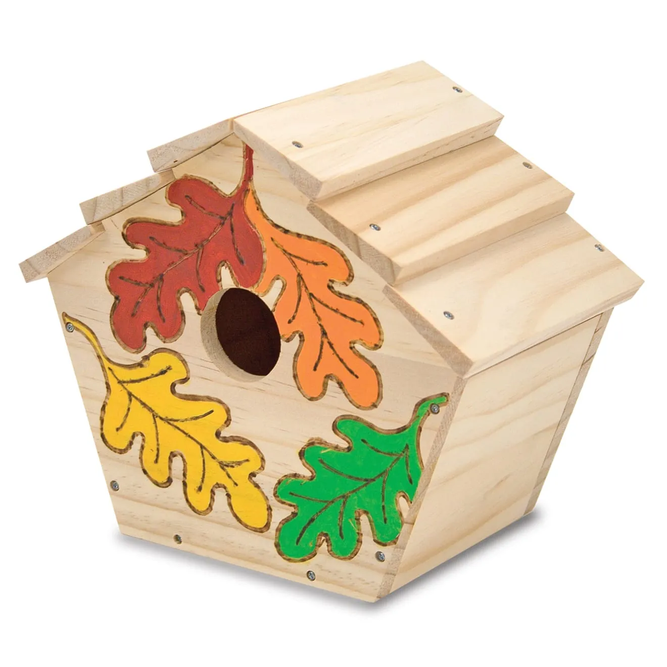 Melissa & Doug Vogelhaus Bastelset Holz zum Bemalen