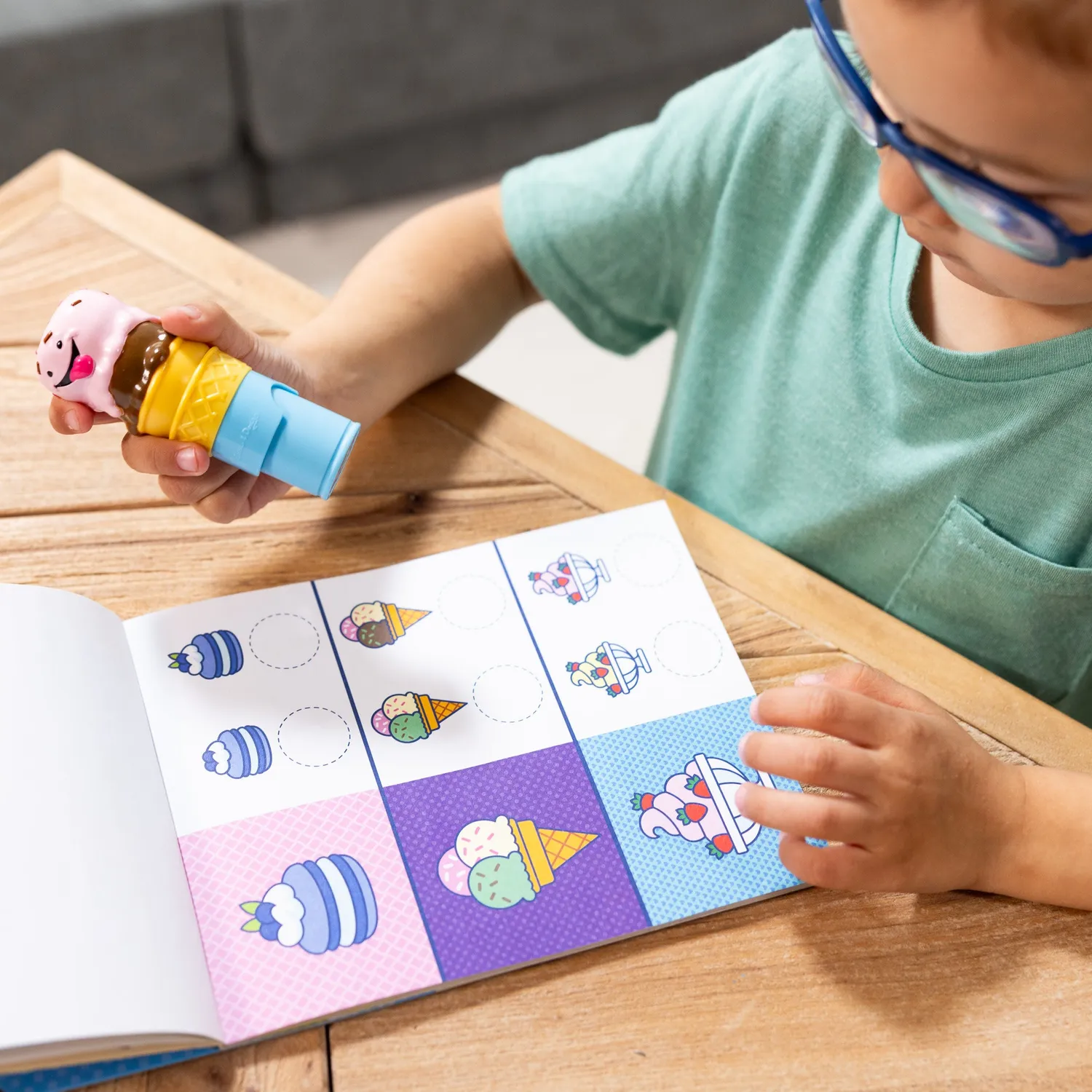 Melissa & Doug Sticker WOW! Ice Cream Stempel-Sticker-Set 300 Sticker