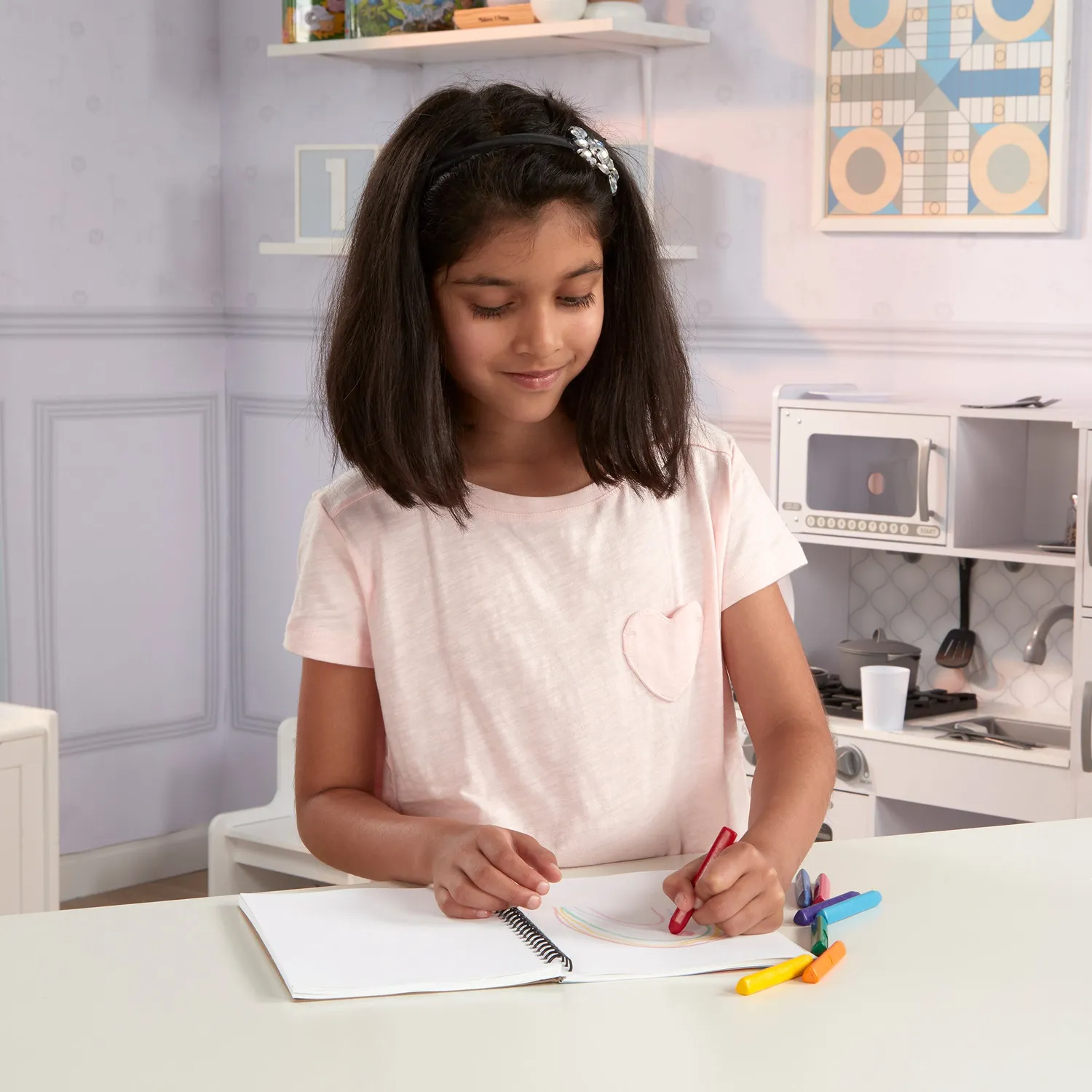 Melissa & Doug Mini Sketch Pad Malblock 4er-Pack säurefrei