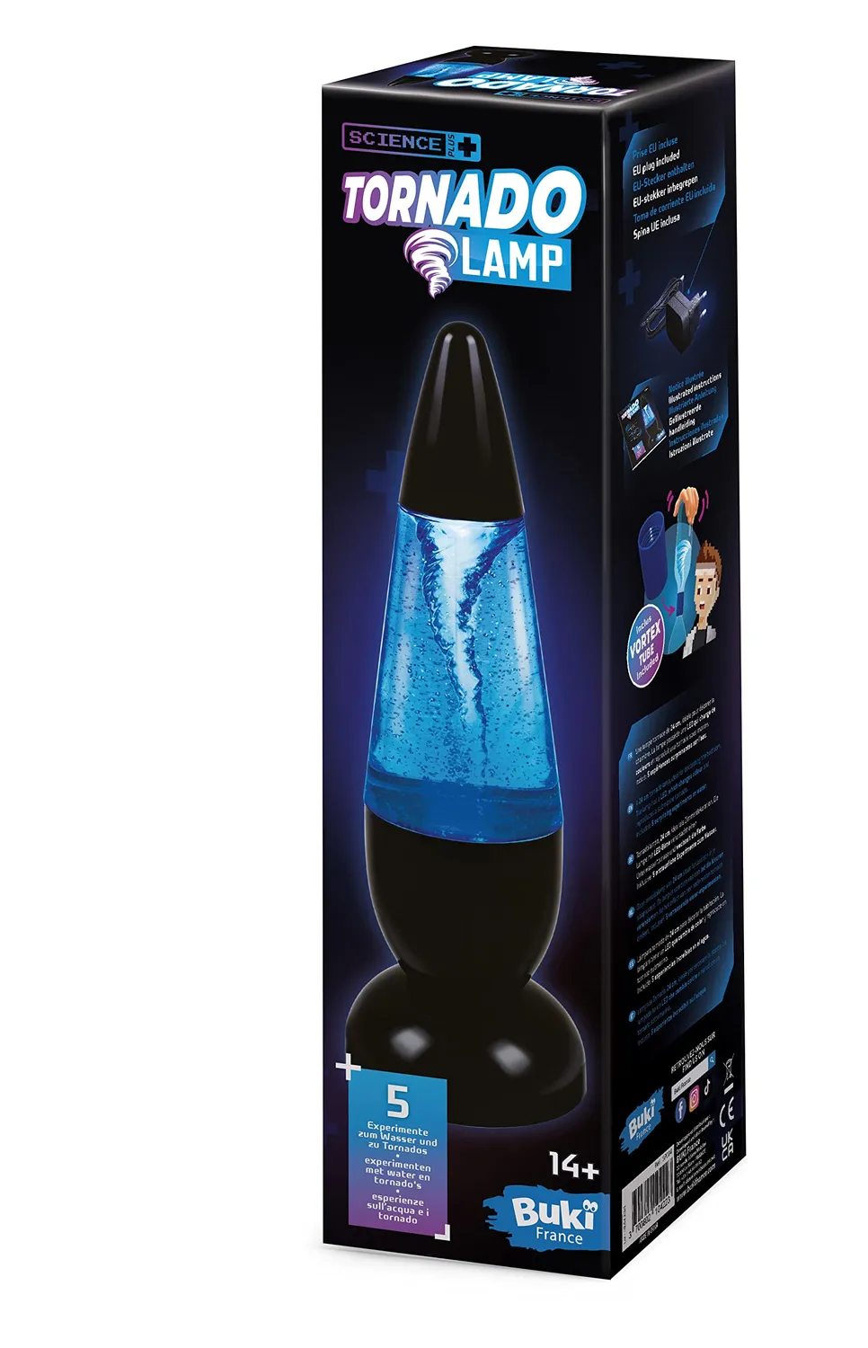 Buki France SP004 Tornadolampe Blau 24 cm LED