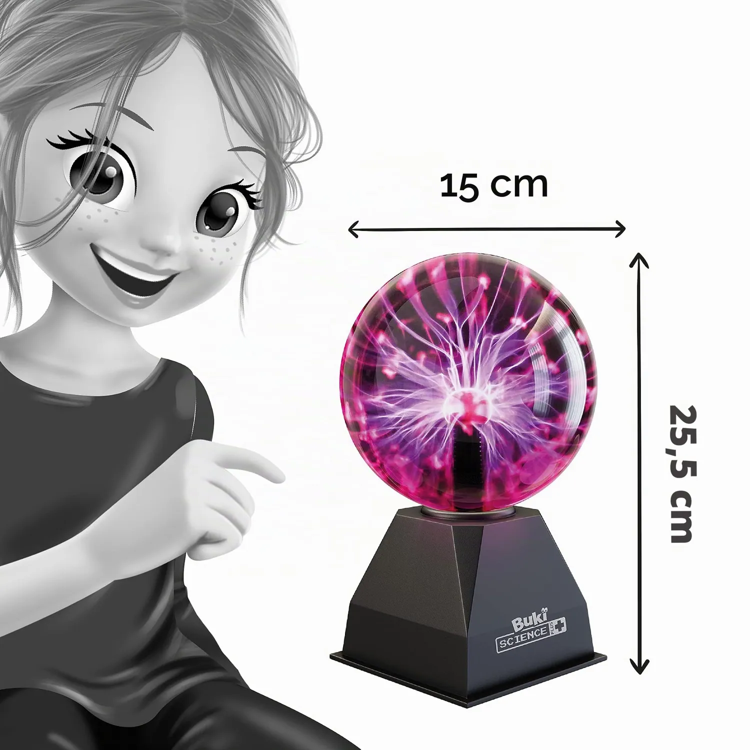Buki SP001 Plasmakugel Experimentierset violett 15 cm
