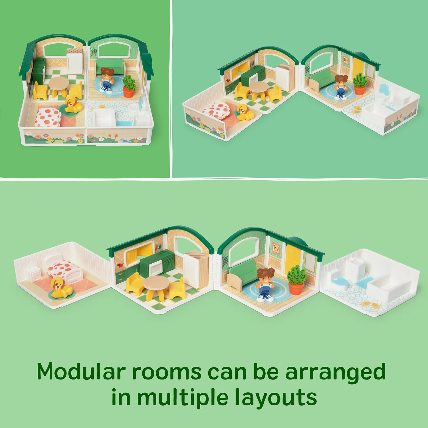 Melissa & Doug Cheery Lane Puppenhaus Set Bundle 9 Figuren