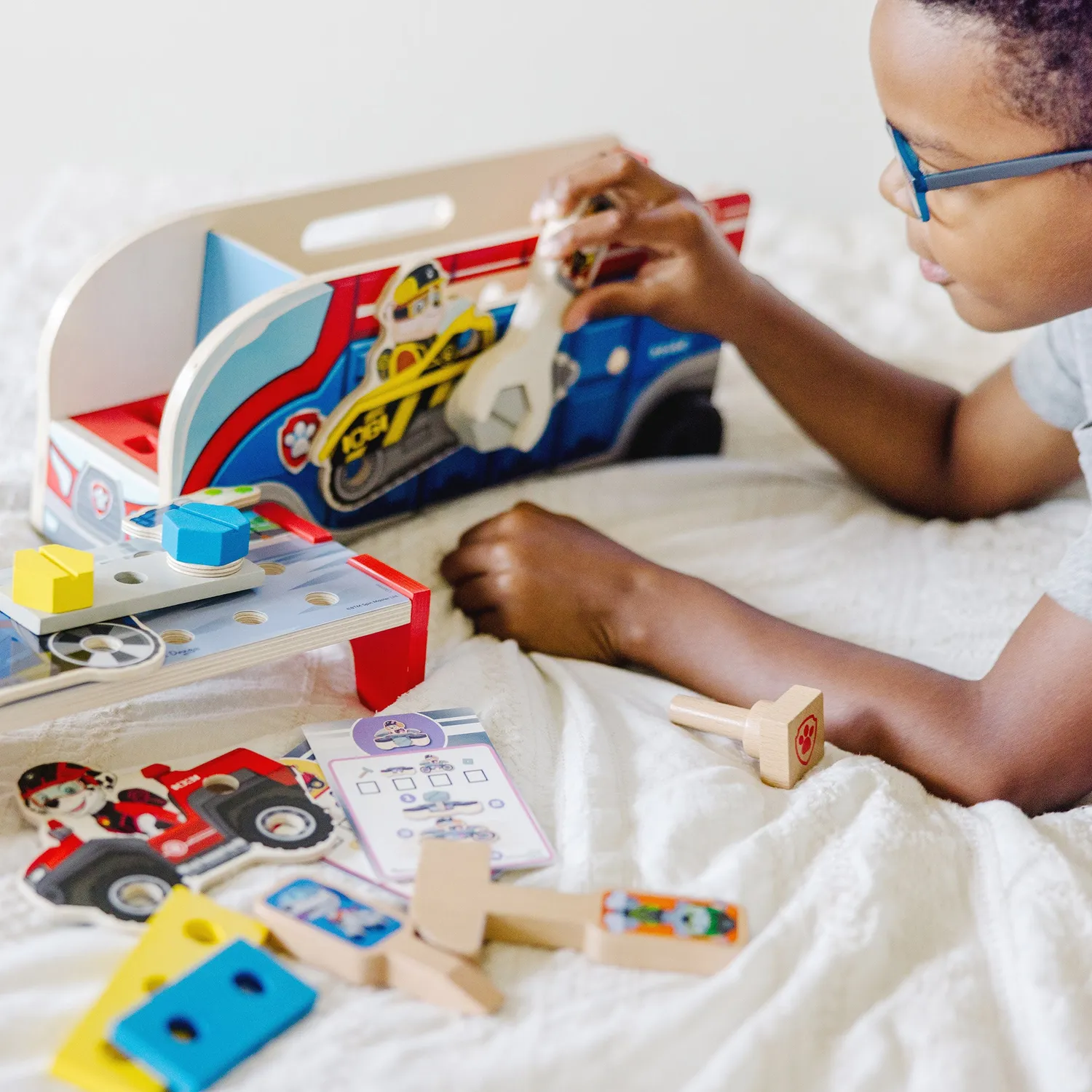 Melissa & Doug PAW Patrol Match Build Mission Cruiser Holz