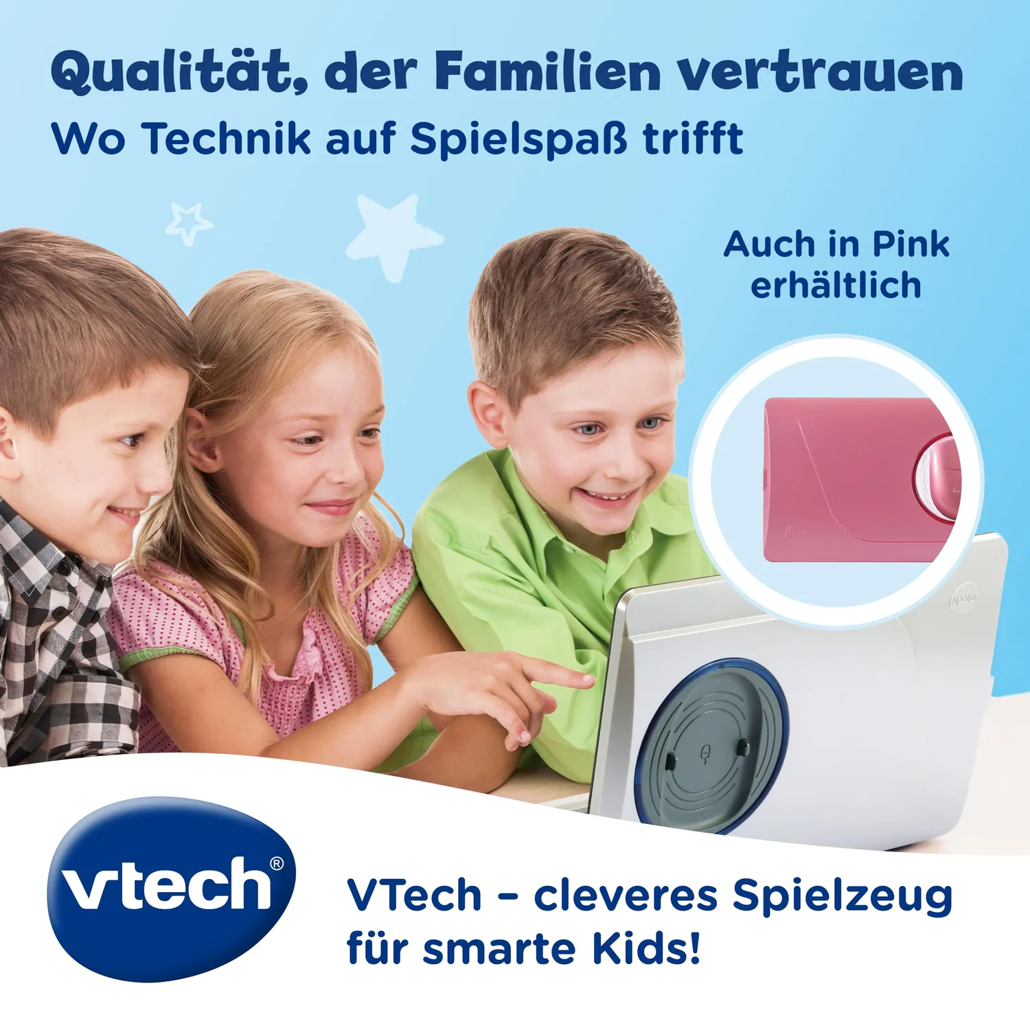 VTech Genio Lerncomputer Beere Kinderlaptop 40 Spiele