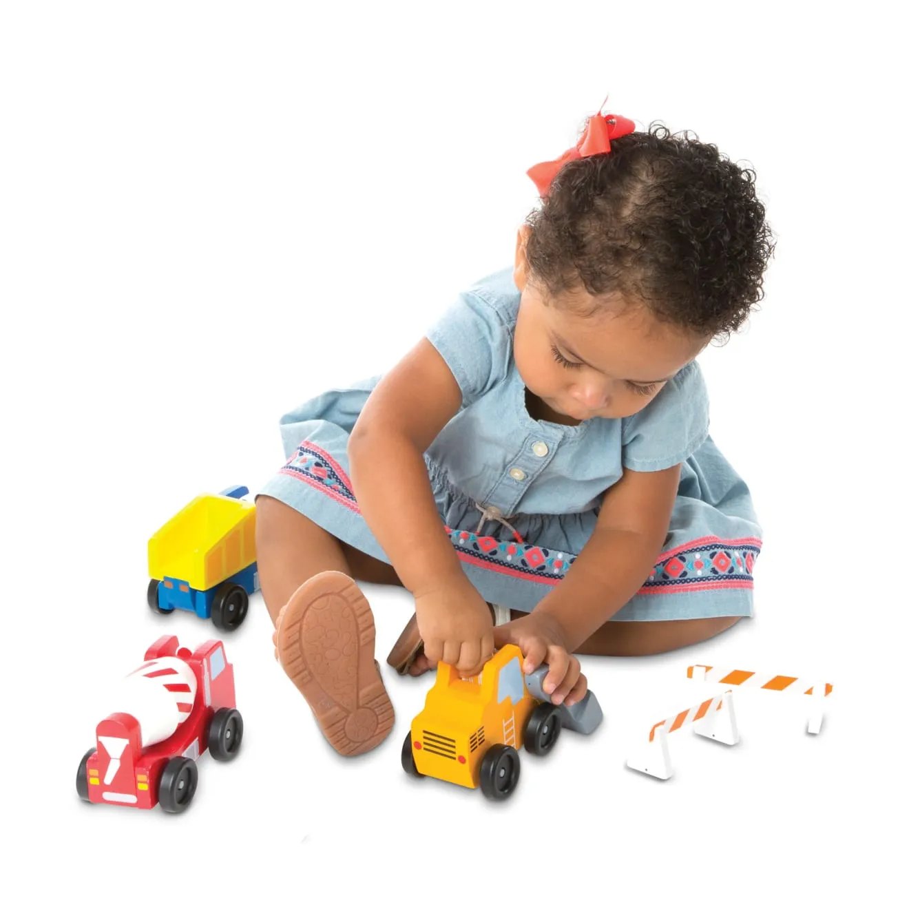 Melissa & Doug Construction Vehicle Holz Baufahrzeuge 3er Set