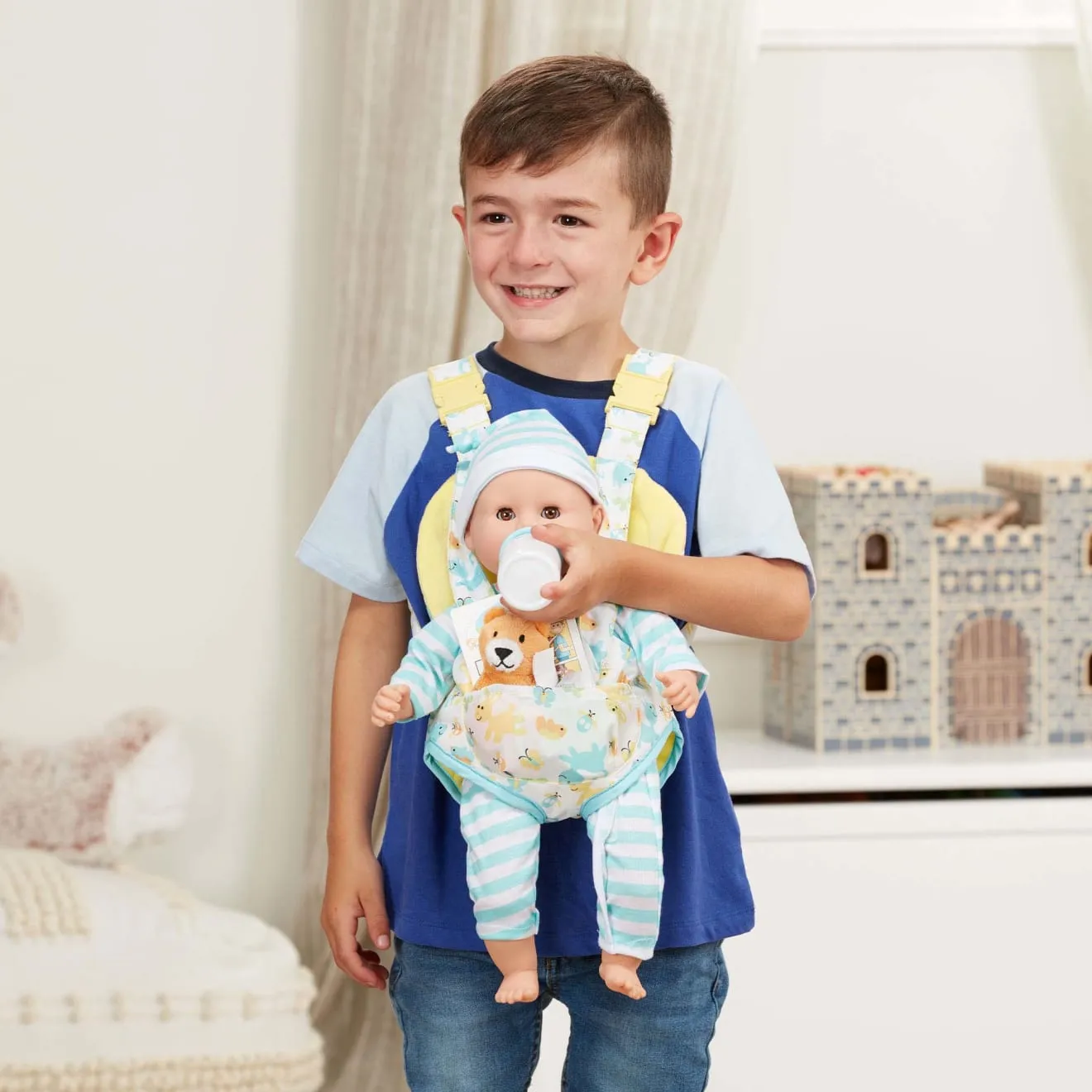 Melissa & Doug Mine to Love Puppentrage Trage-Set