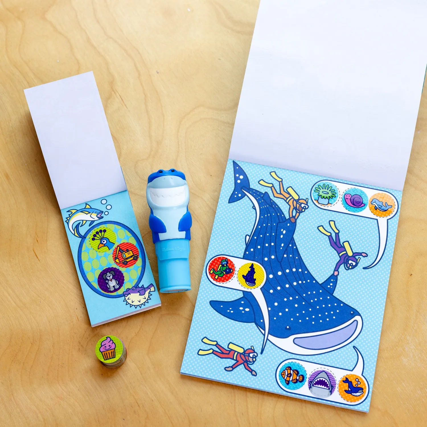 Melissa & Doug Sticker WOW Hai Sticker-Stempel Set 500 Sticker