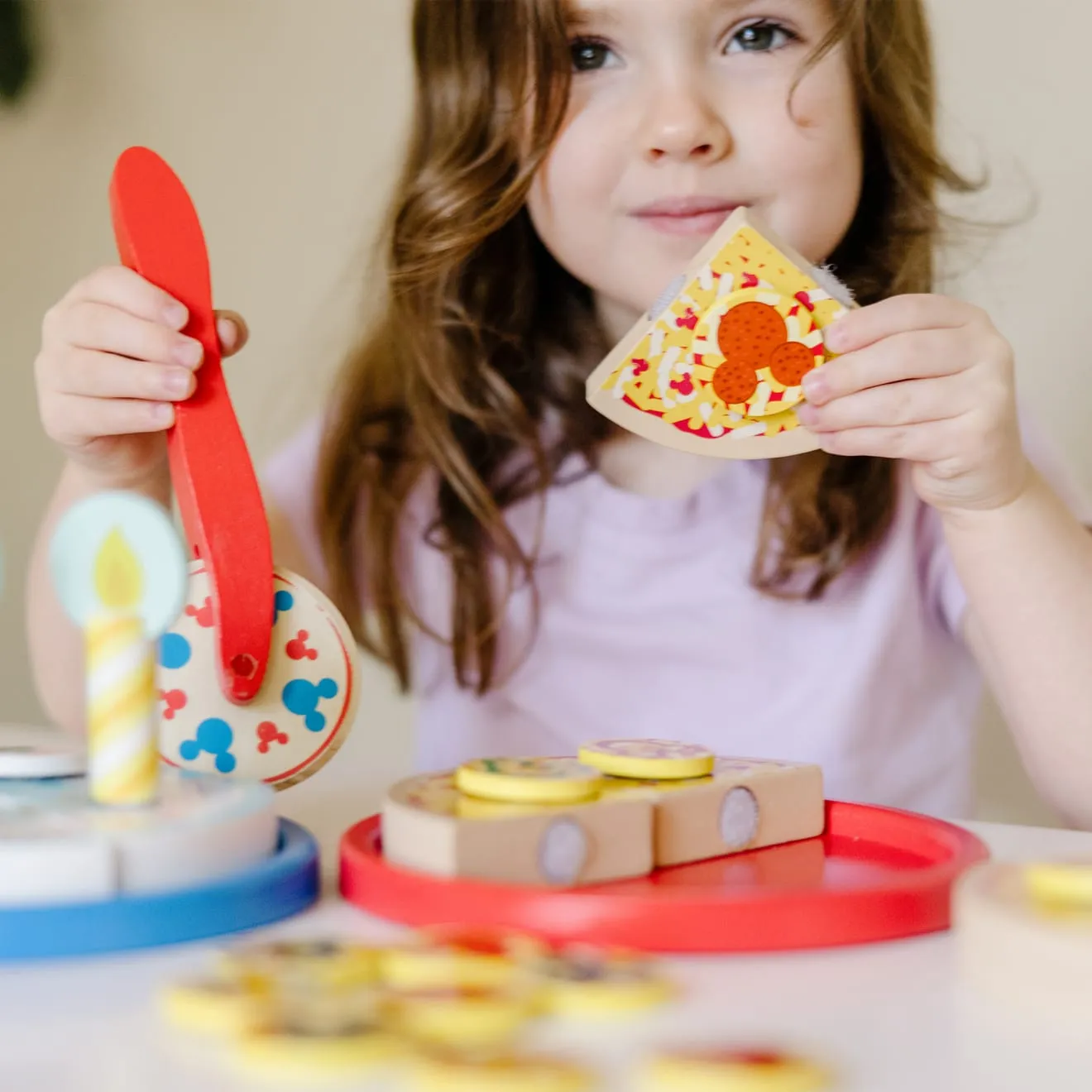 Melissa & Doug Mickey Mouse Pizza & Kuchen Spielset Holz