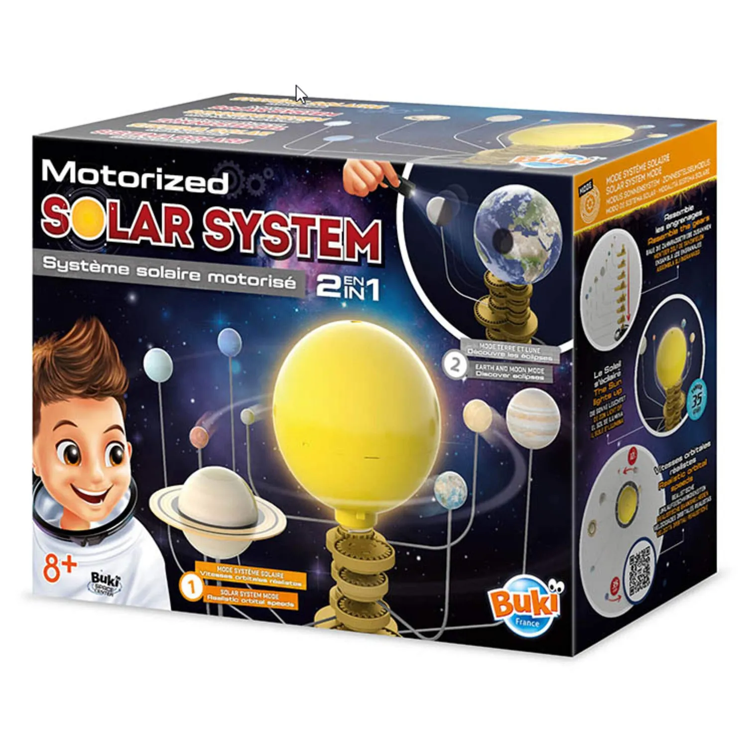 Buki Sonnensystem Modell mit Motorantrieb Nachtlicht