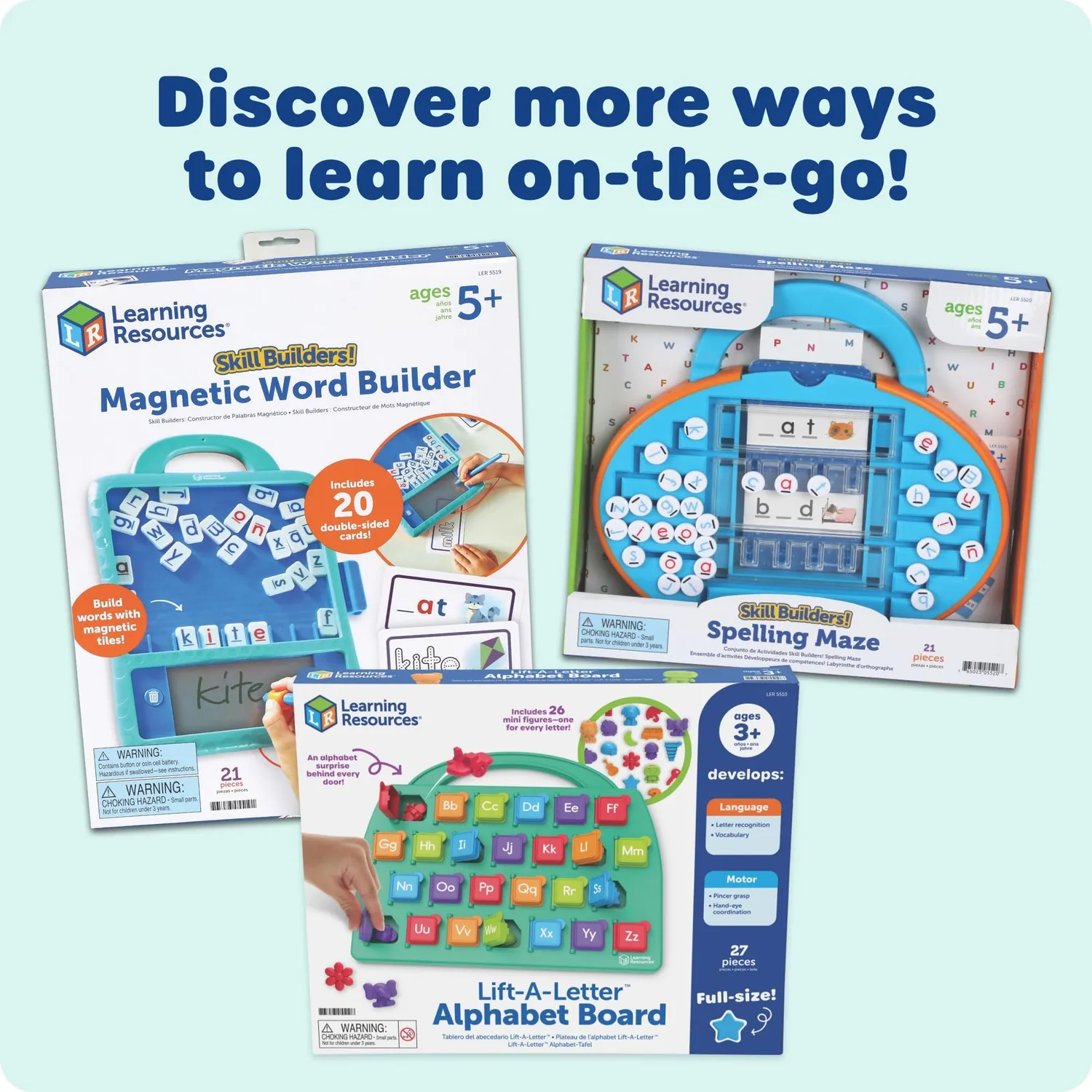 Learning Resources Lift-a-Letter Alphabet Lernspiel A-Z