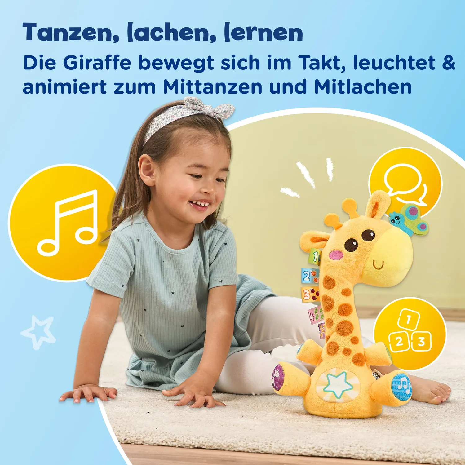 VTech Baby Tanz-mit-mir-Giraffe Plüschtier mit Musik