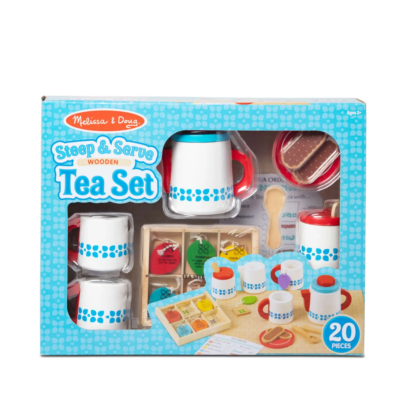 Melissa & Doug Teeservice Holz Teeset 15-teilig ab 3 Jahren