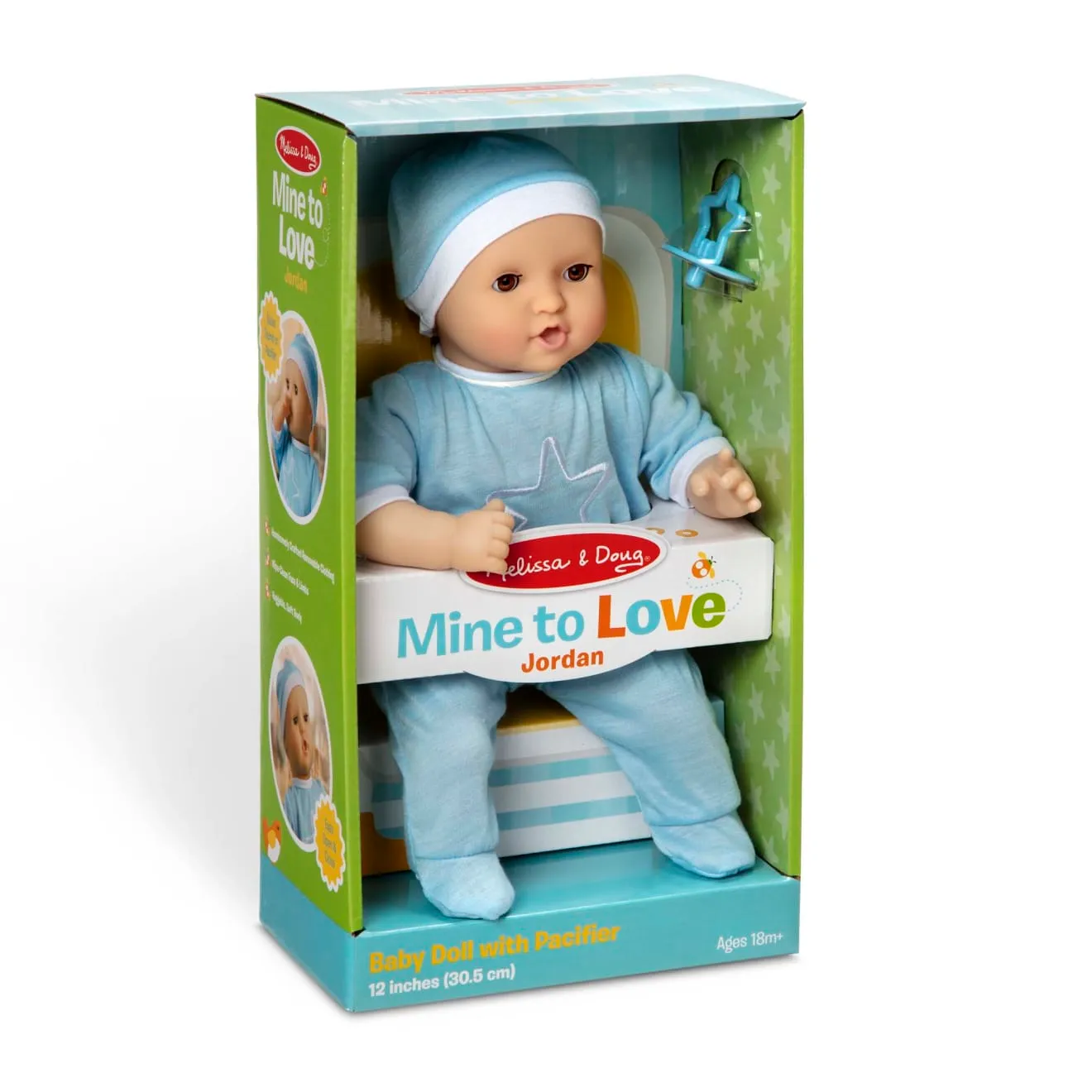 Melissa & Doug Mine to Love Jordan 12-Inch Baby Puppe Junge 30 cm