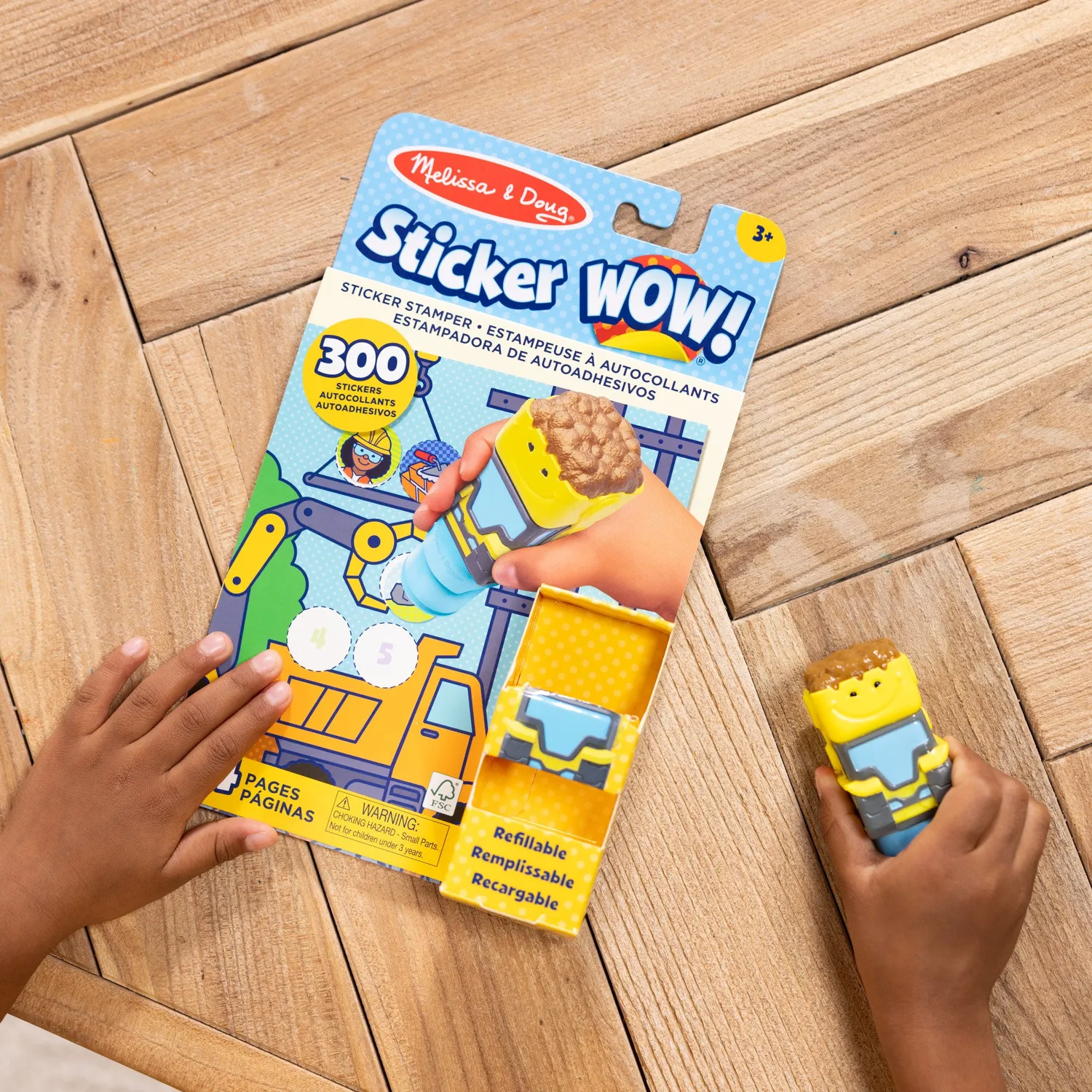 Melissa and Doug Sticker WOW Bulldozer Sticker-Set Bundle 500